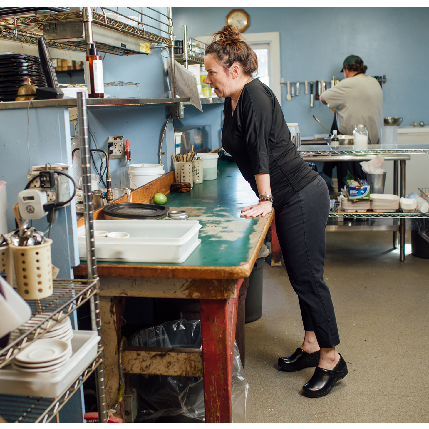 Sanita Addison Women's Slip Resistant Clog in Black