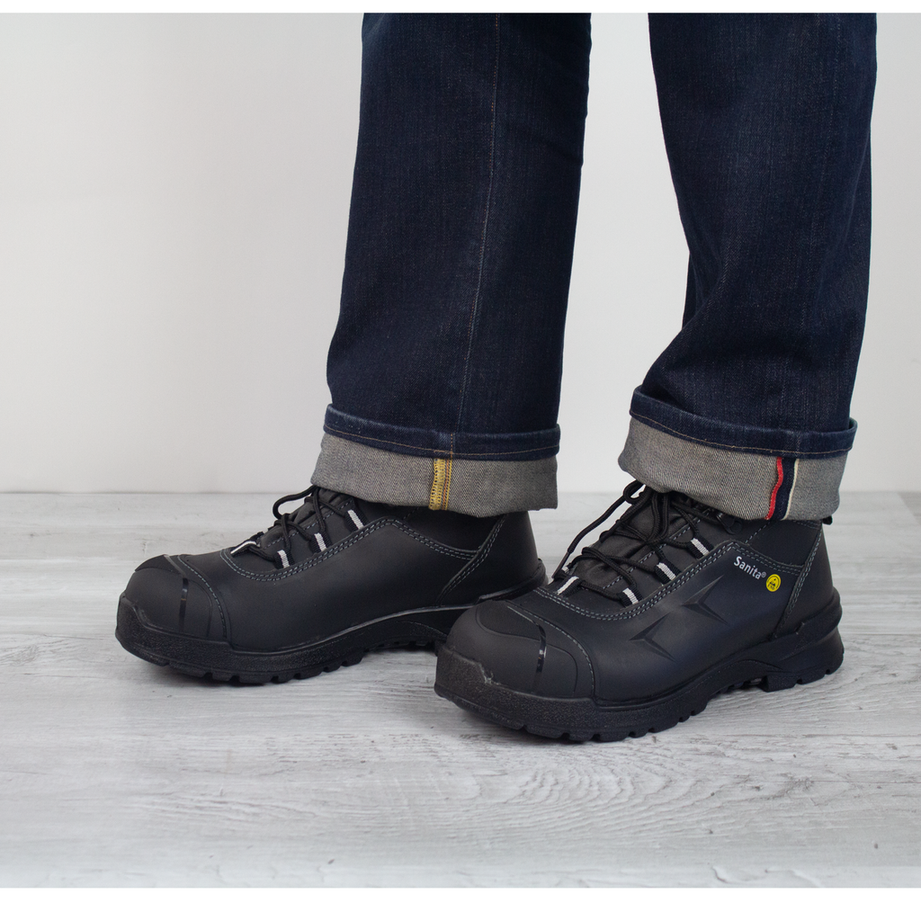 Sanita Anthrazite Unisex Safety Boot in Black