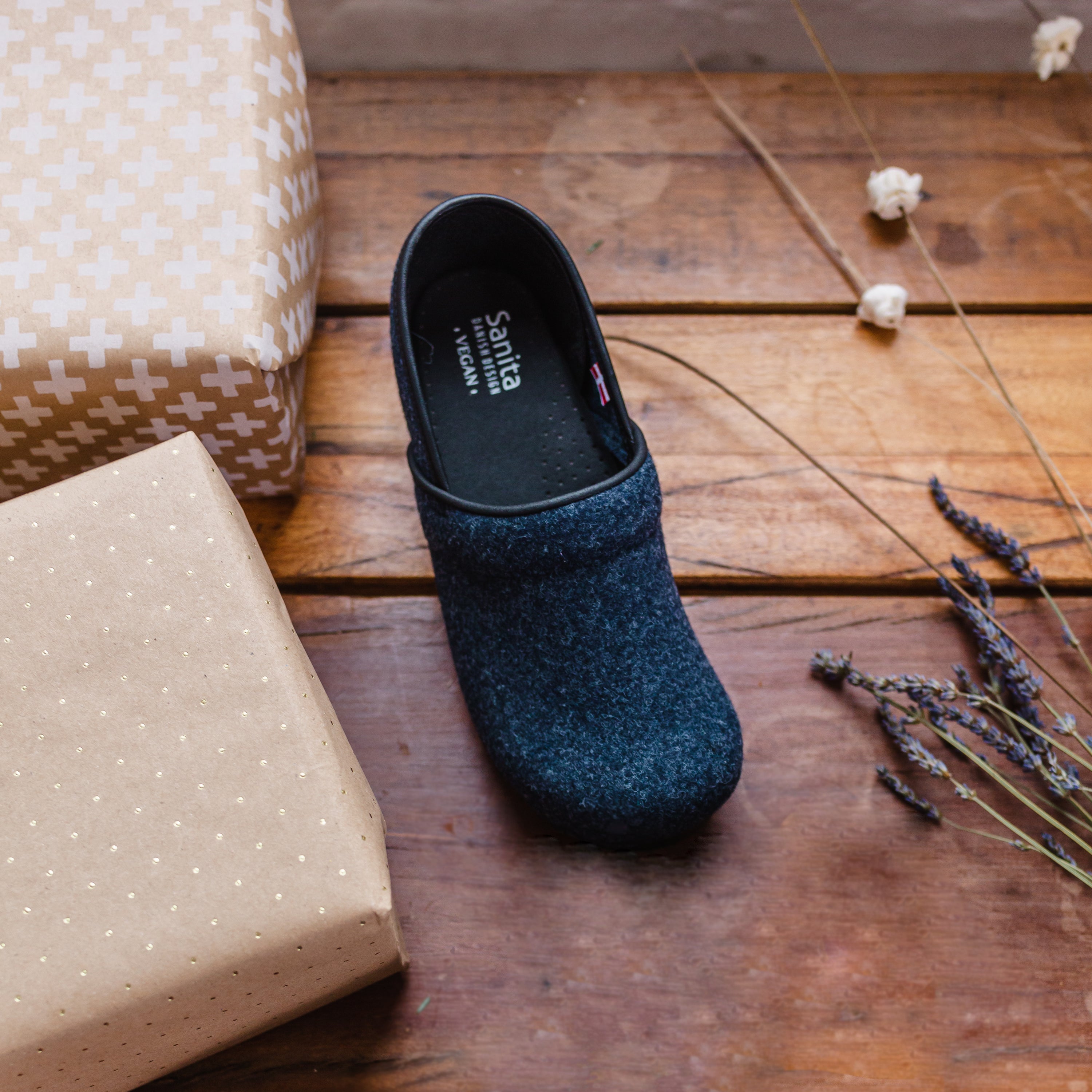 Sanita Ava Women's Vegan Clog in Navy