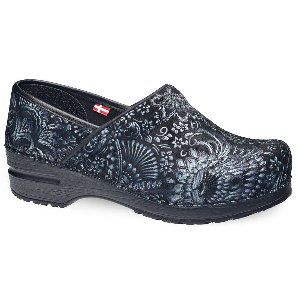 Sanita Boteh Women's Clog in Blue Paisley