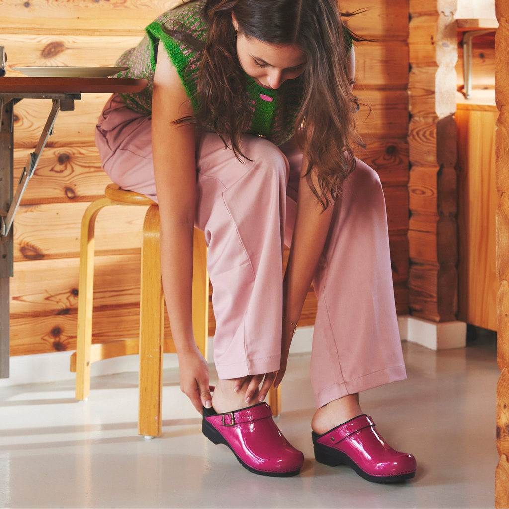 Sanita Estelle Women's Clog in Fuchsia
