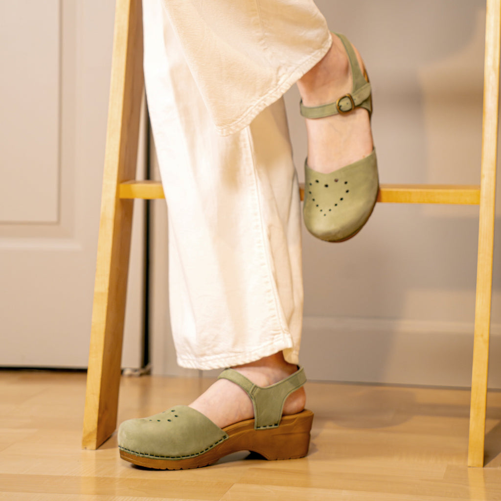 Sanita Heart Women's Sandal in Khaki