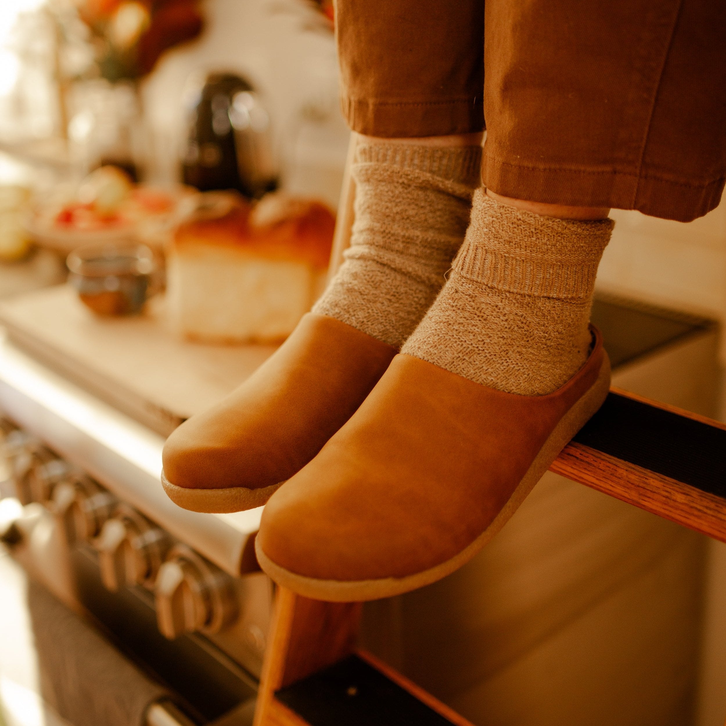 Sanita Holsted Unisex Mule Slipper in Cognac