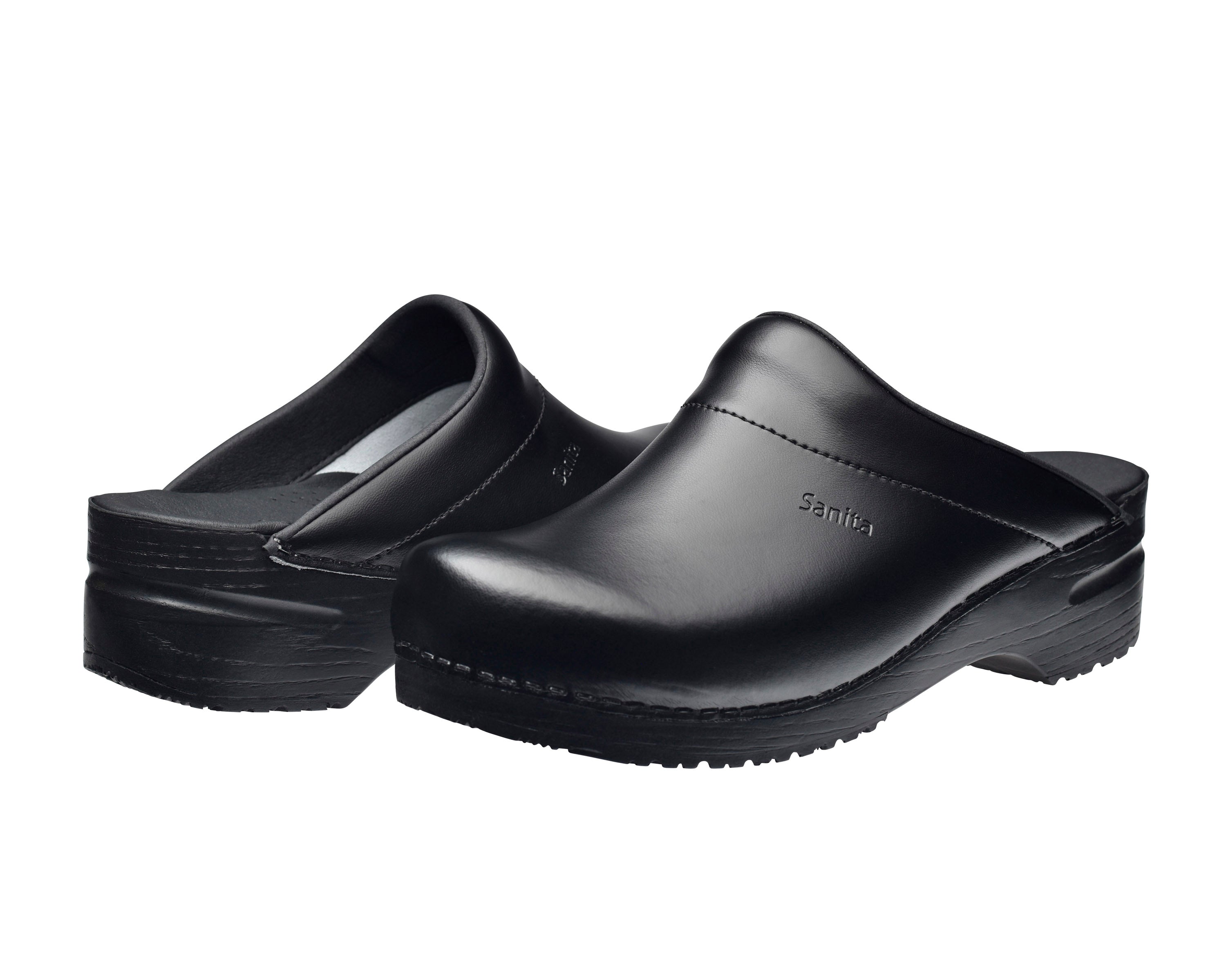 Sanita Karl PU Men's Clog in Black