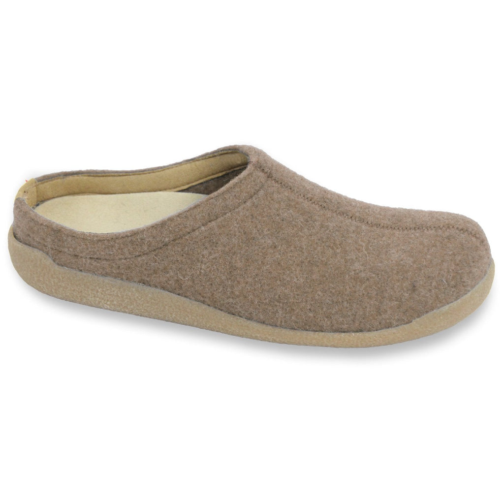 Sanita Lodge Slide Unisex Slipper in Stone