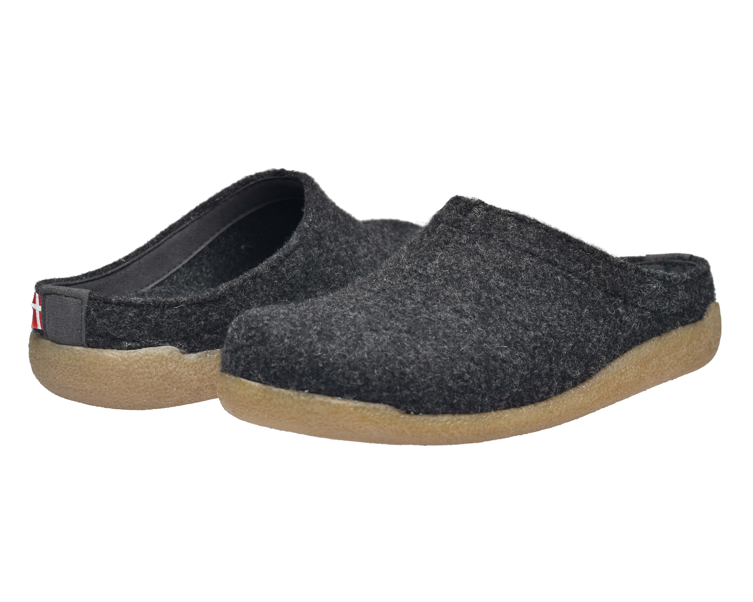 Sanita Lodge Slide Unisex Slipper in Charcoal