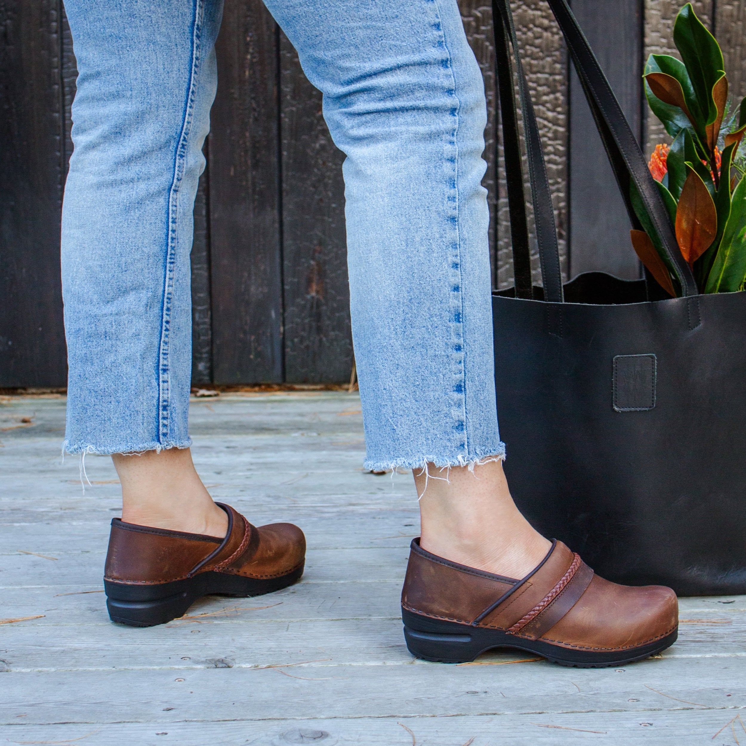 Sanita Lorette Women's Clog in Antique Brown