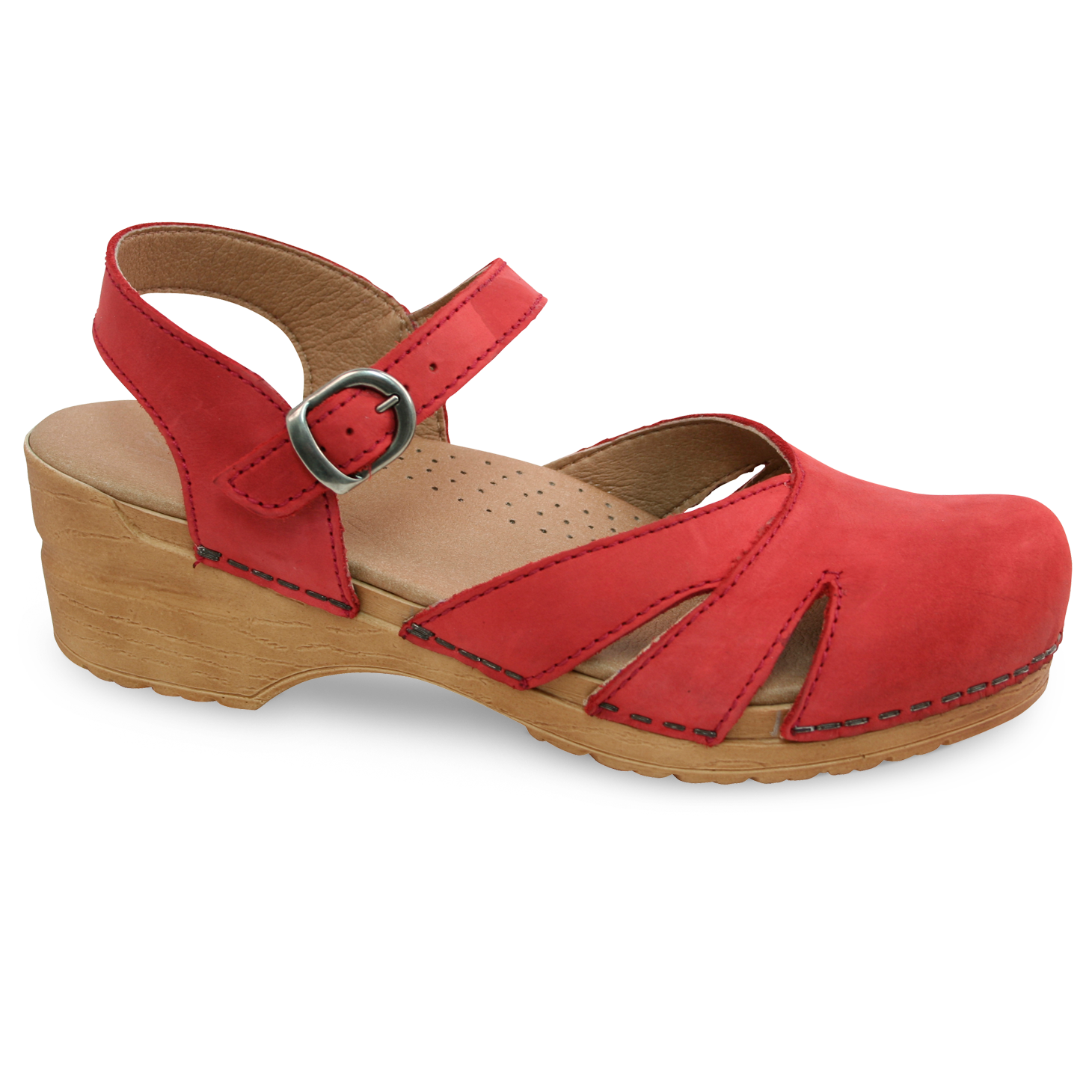 Sanita Margrethe Women's Sandal in Red
