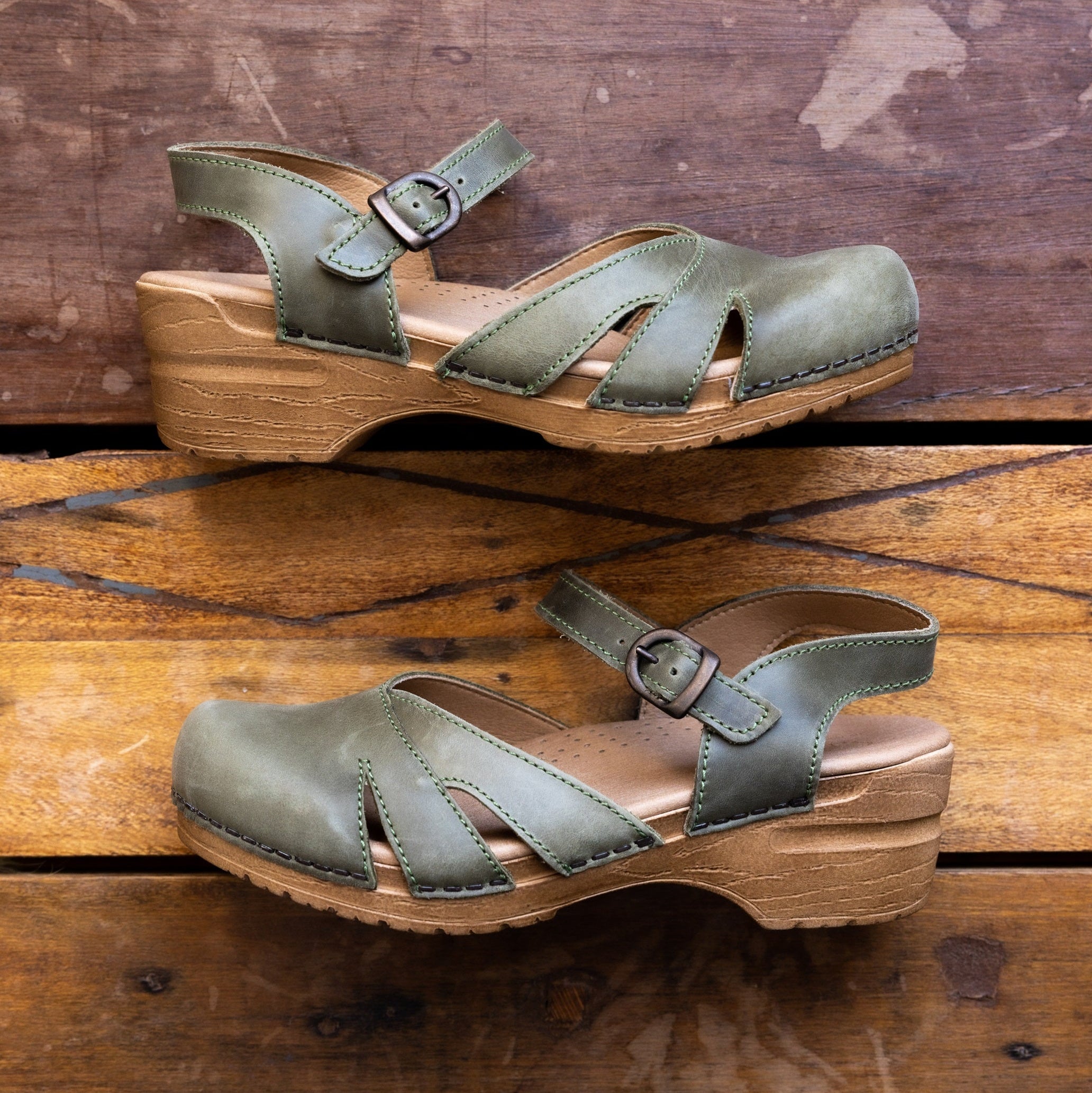 Sanita Margrethe Women's Sandal in Khaki