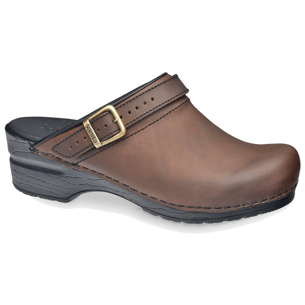 Sanita Morse Women's Clog in Antique Brown