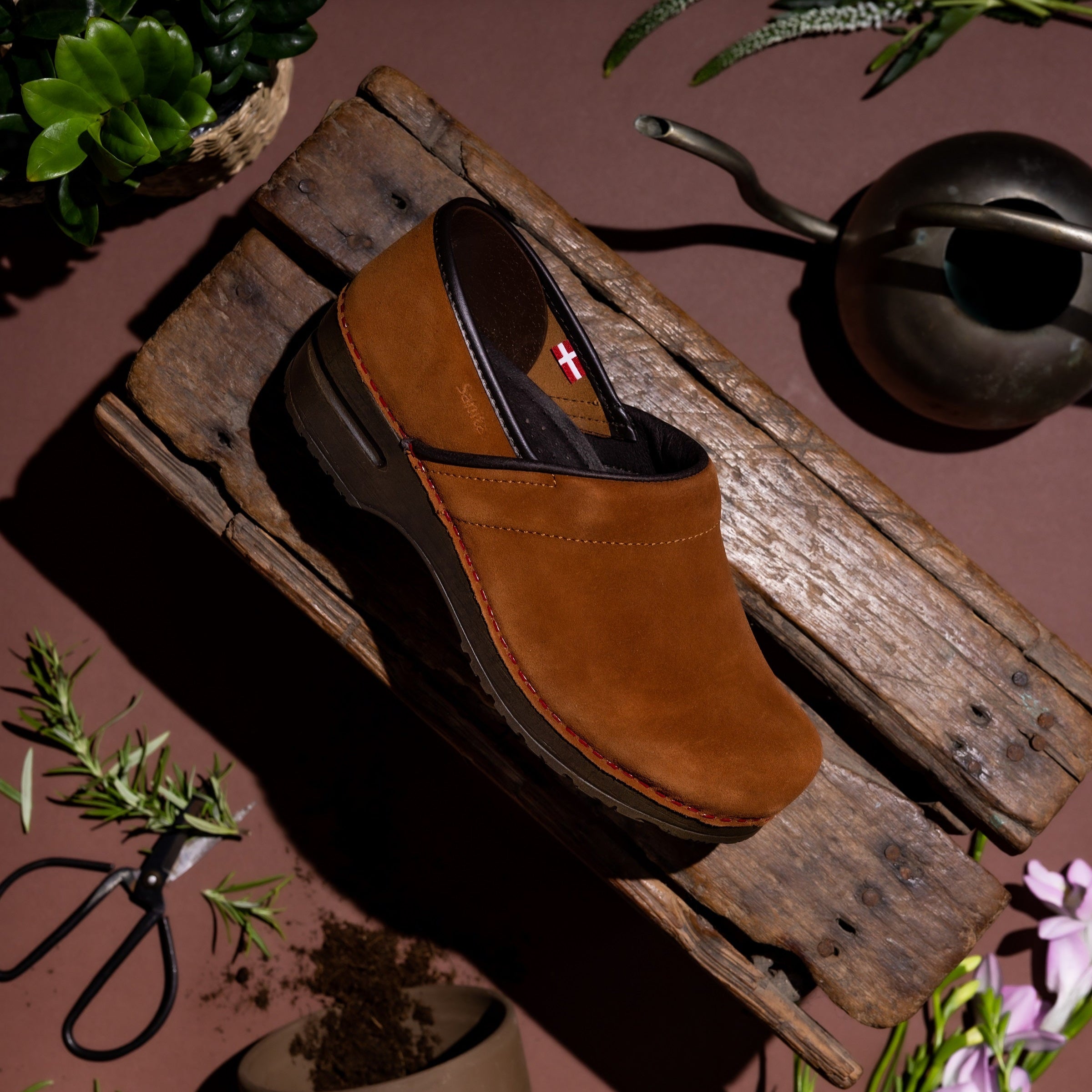 Sanita Nina Women's Clog in Cognac