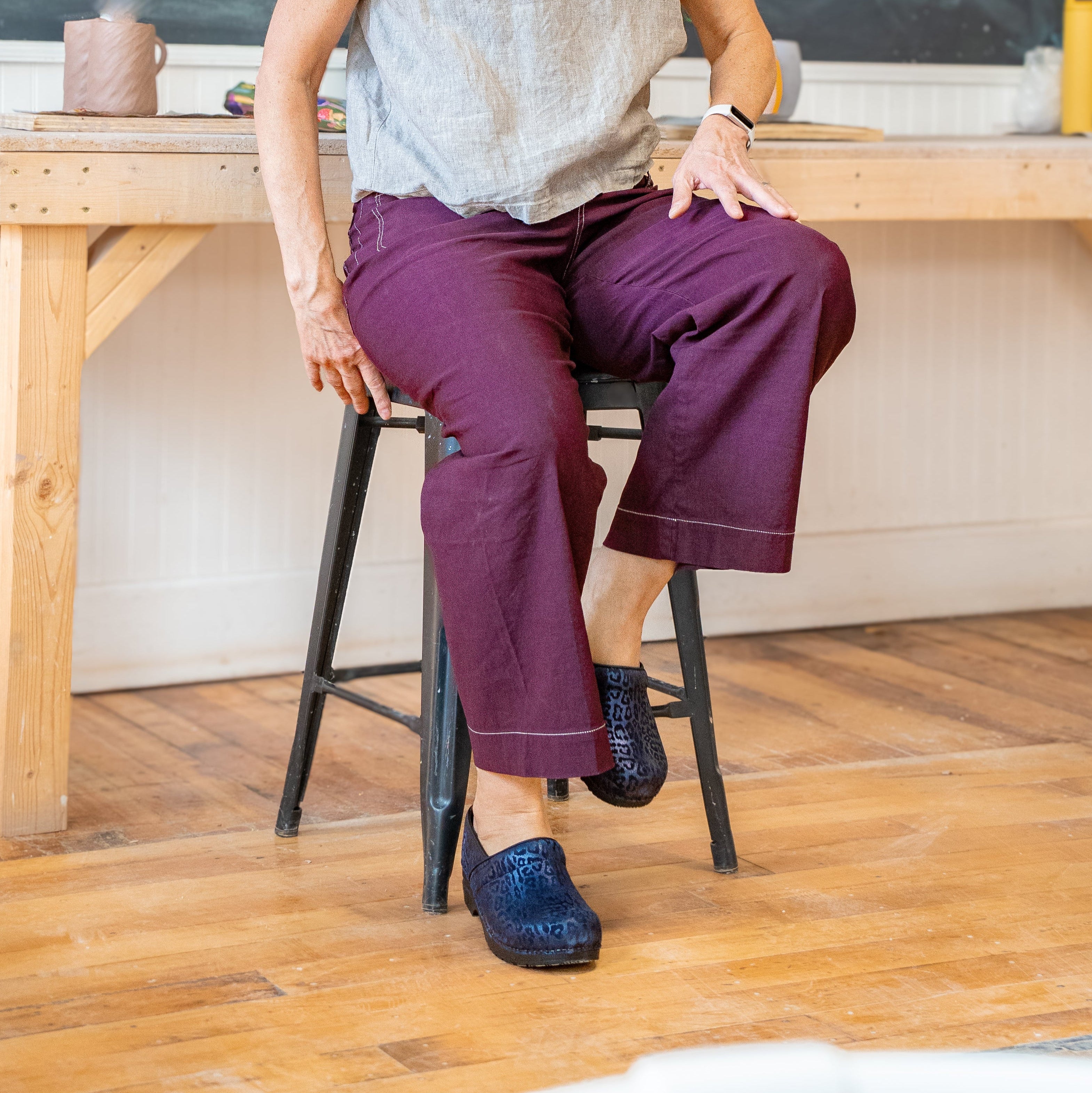 Sanita Pardus Women's Clog in Navy