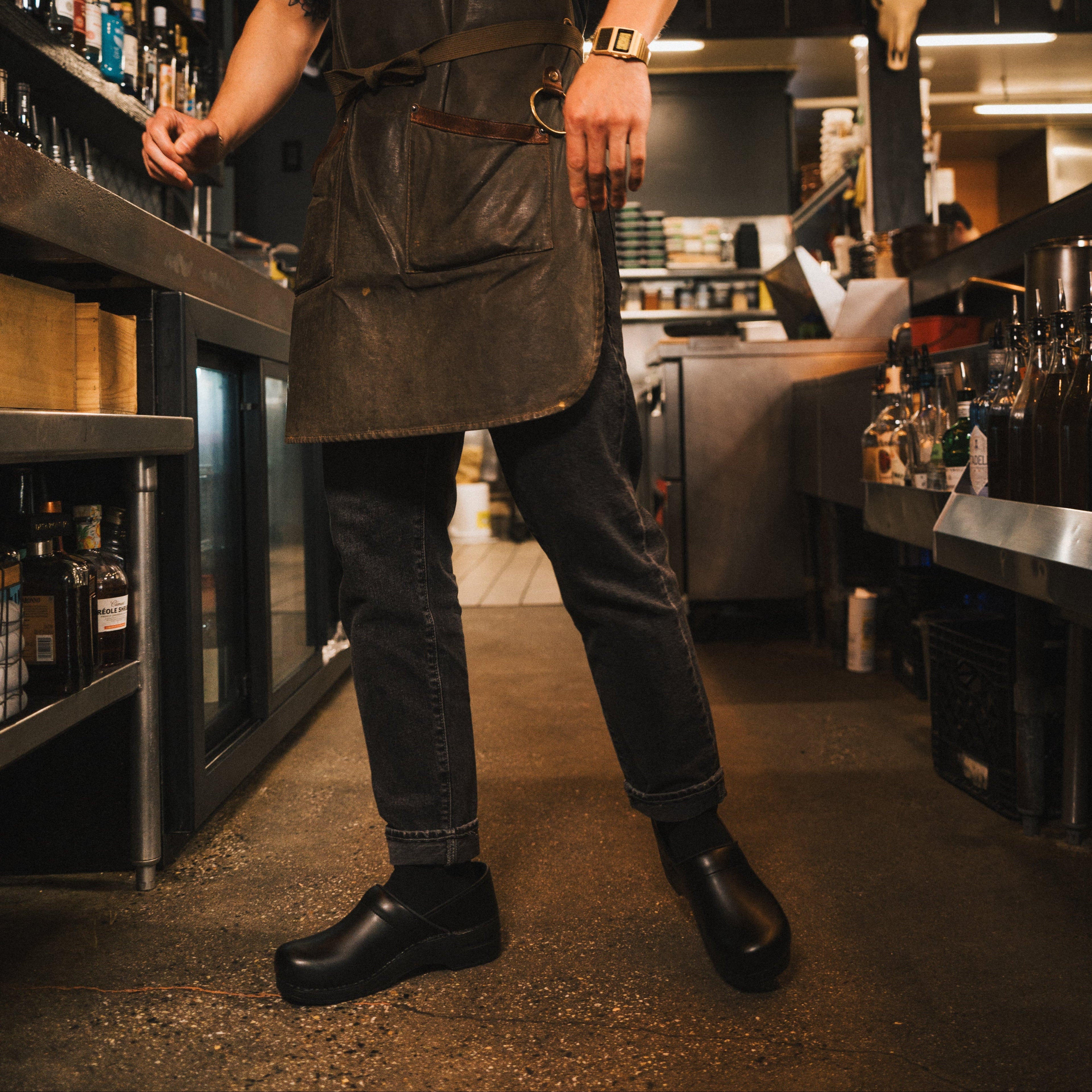 Sanita Pro. Cabrio Men's Clog in Black