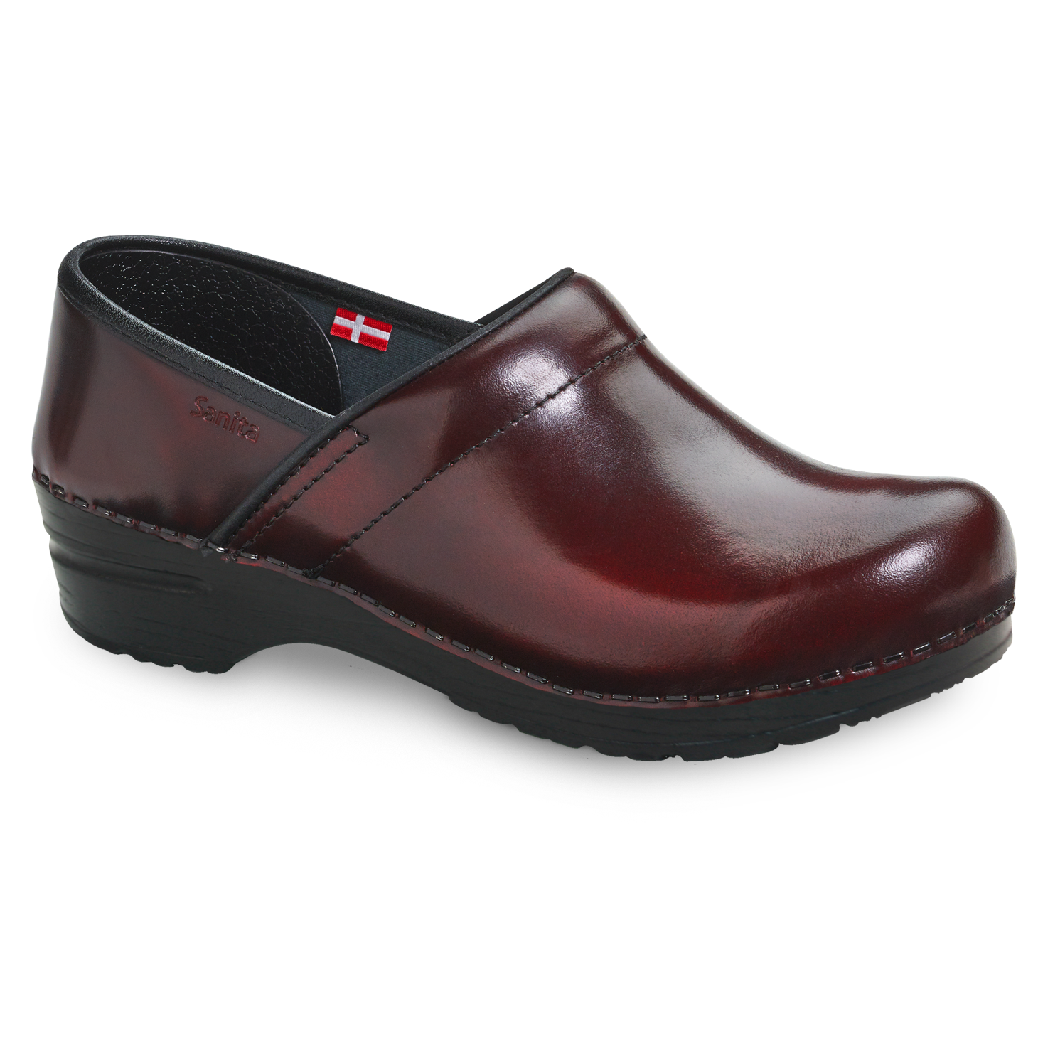 Sanita Pro. Cabrio Men's Clog in Bordeaux