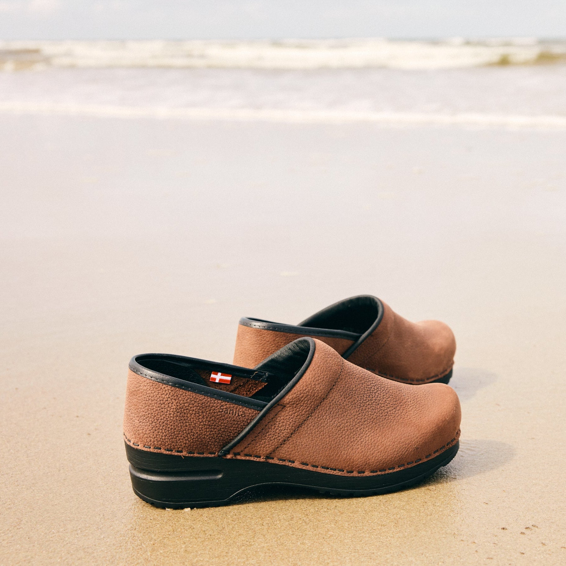 Sanita Pro. Textured Oil Women's Clog in Antique Brown