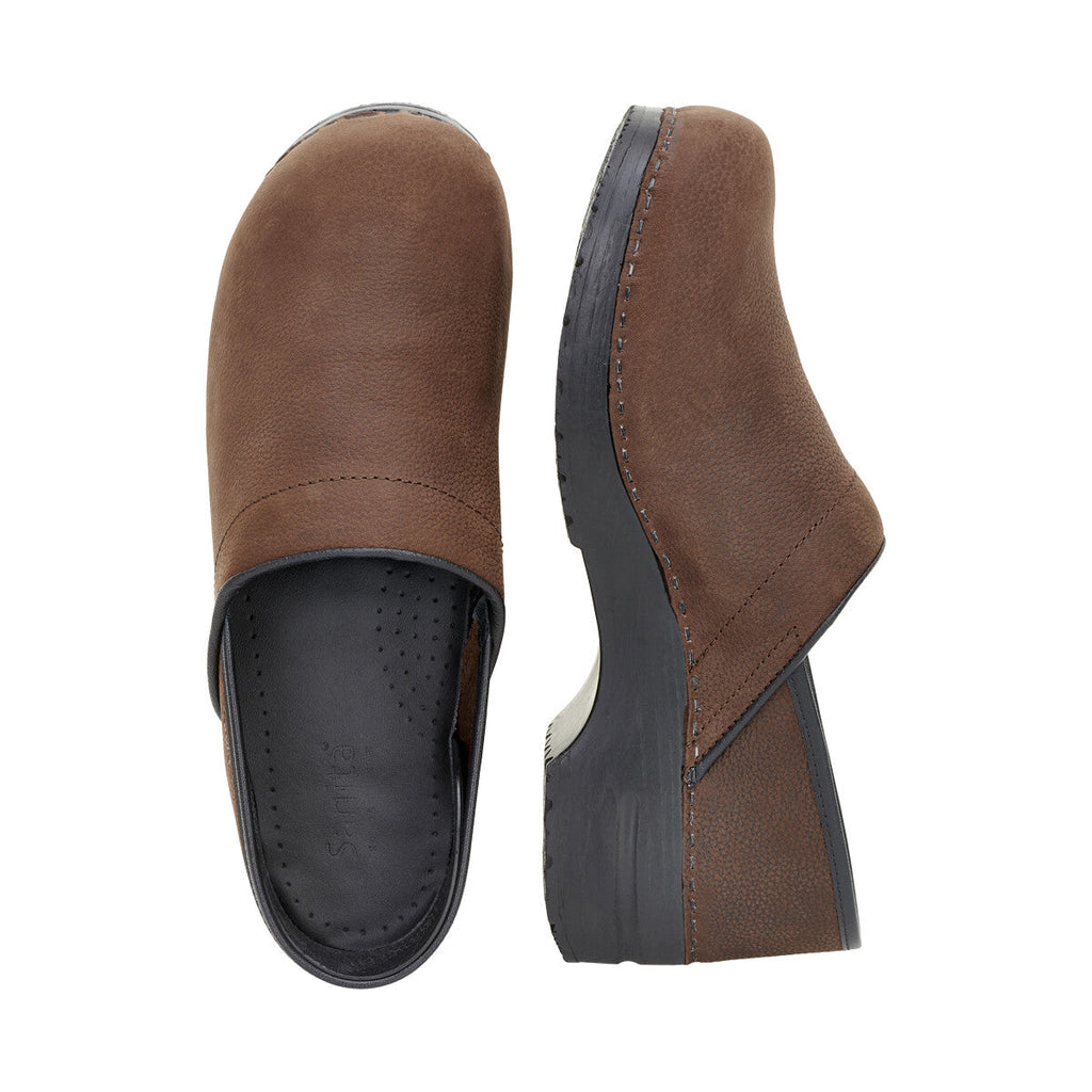 Sanita Pro. Textured Oil Women's Clog in Antique Brown