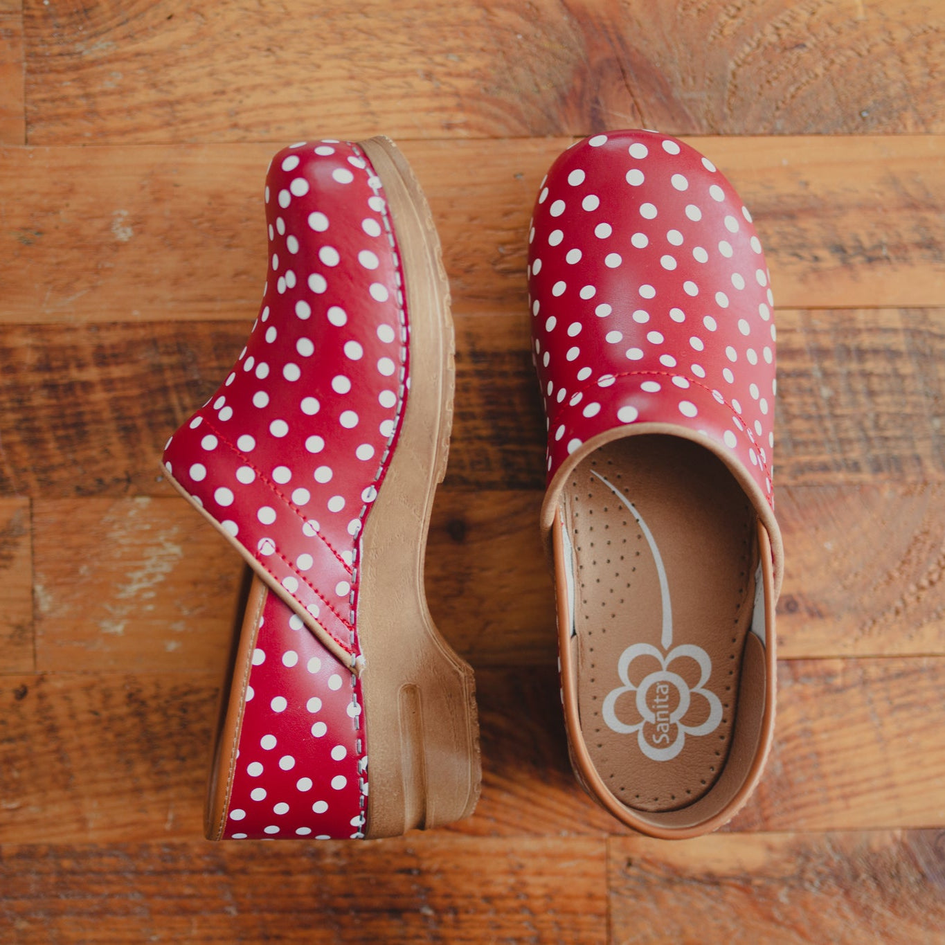 Sanita Roxbury Women's Clog in Red