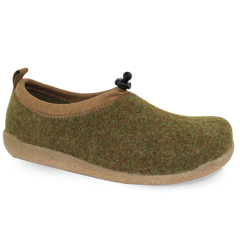 Sanita Samso Unisex Slipper in Army Green