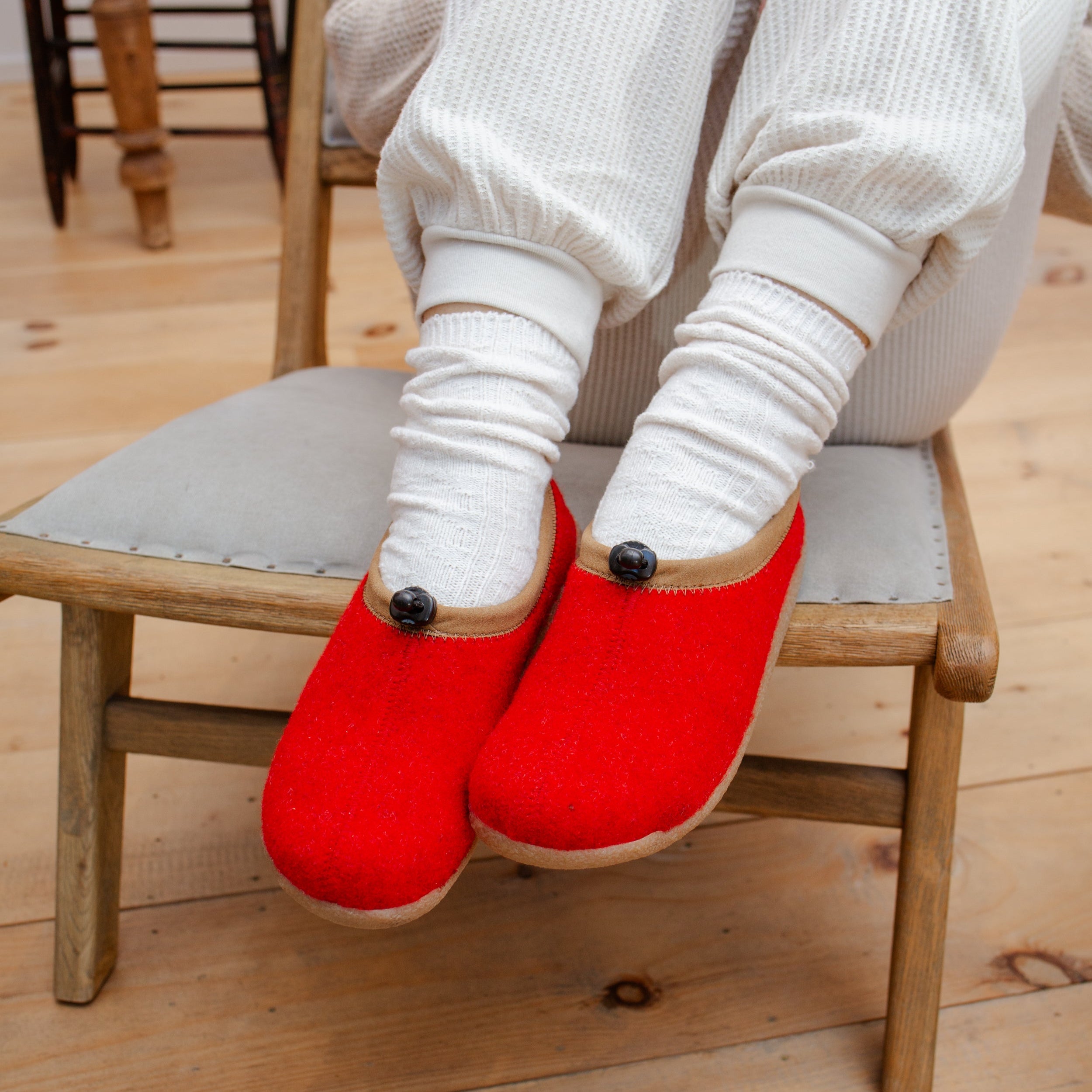 Sanita Samso Women's Slipper in Red