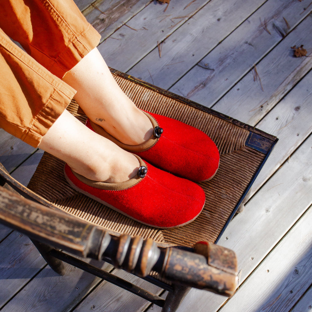 Sanita Samso Women's Slipper in Red