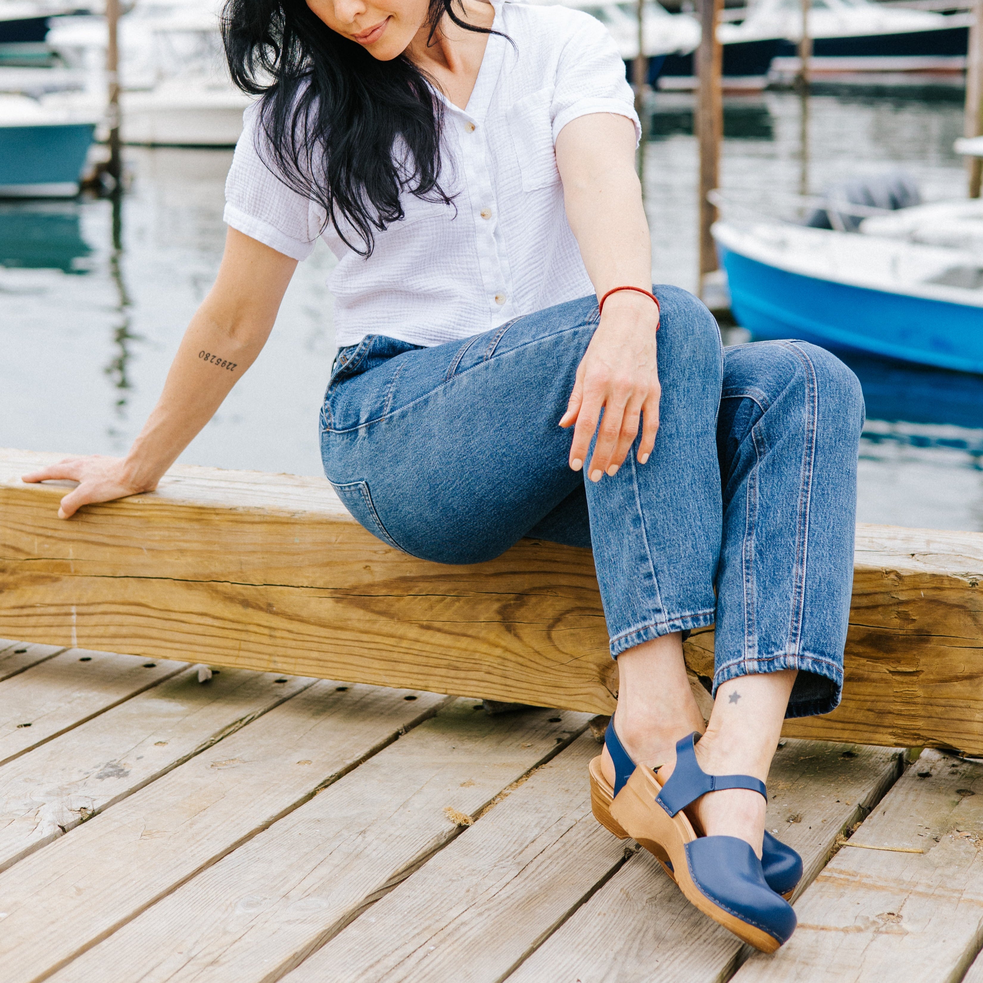 Sanita Sansi Women's Sandal in Navy