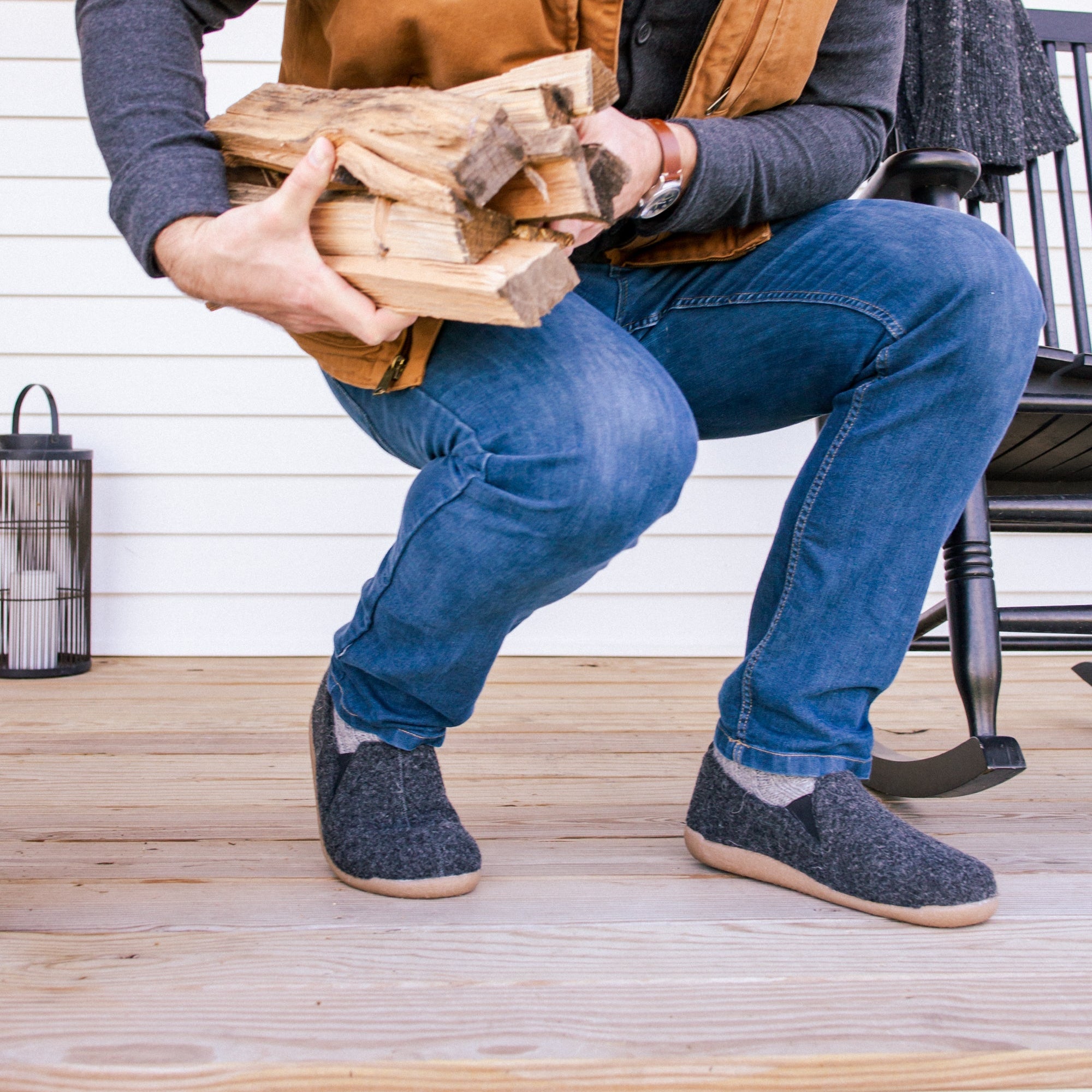 Sanita Skagen Unisex Slipper in Charcoal