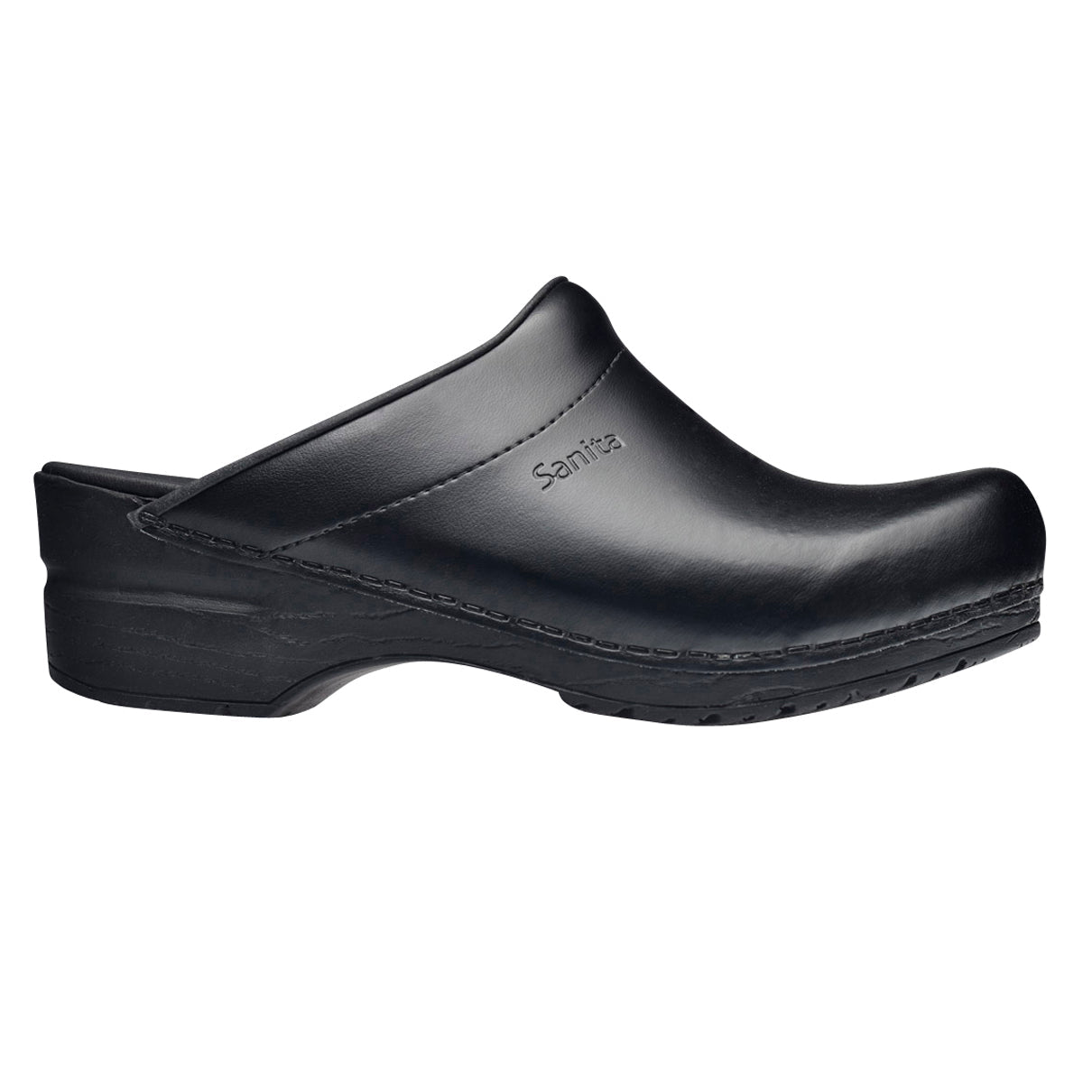 Sanita Sonja PU Women's Clog in Black