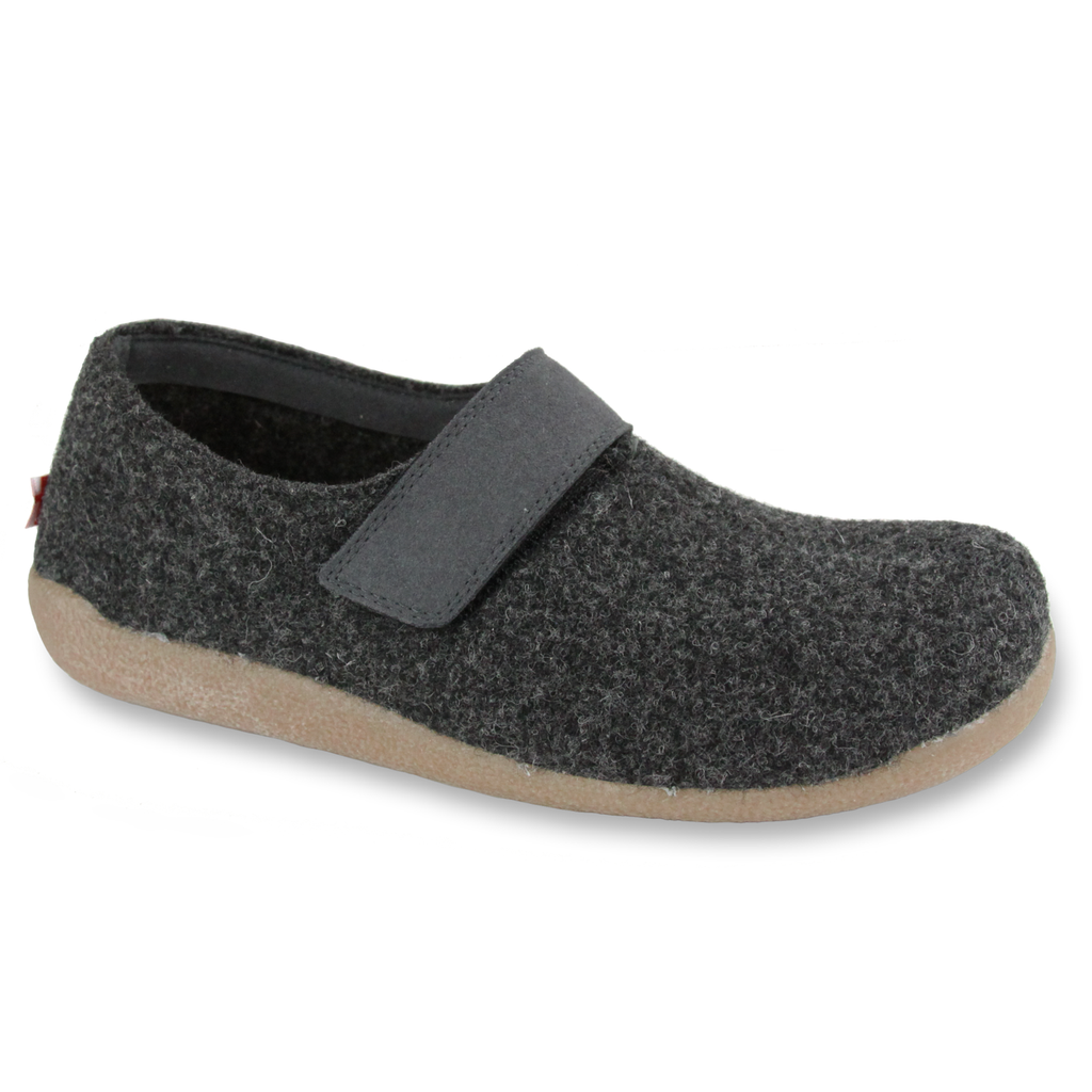 Sanita Varde Unisex Slipper in Charcoal
