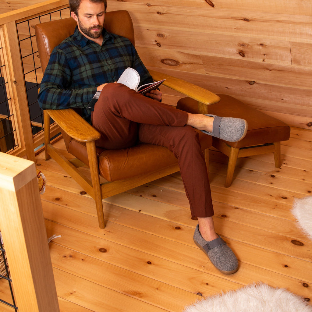 Sanita Varde Unisex Slipper in Slate