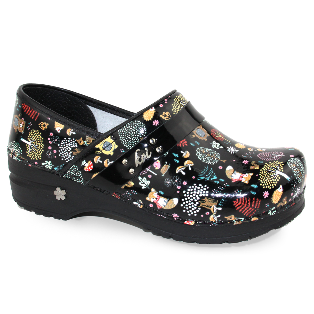 Sanita Woodland Creatures Women's Clog in Black
