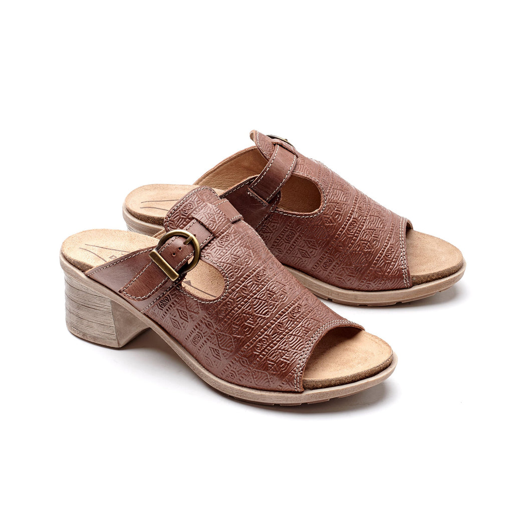 Dromedaris Sharon Leather Mule Sandals
