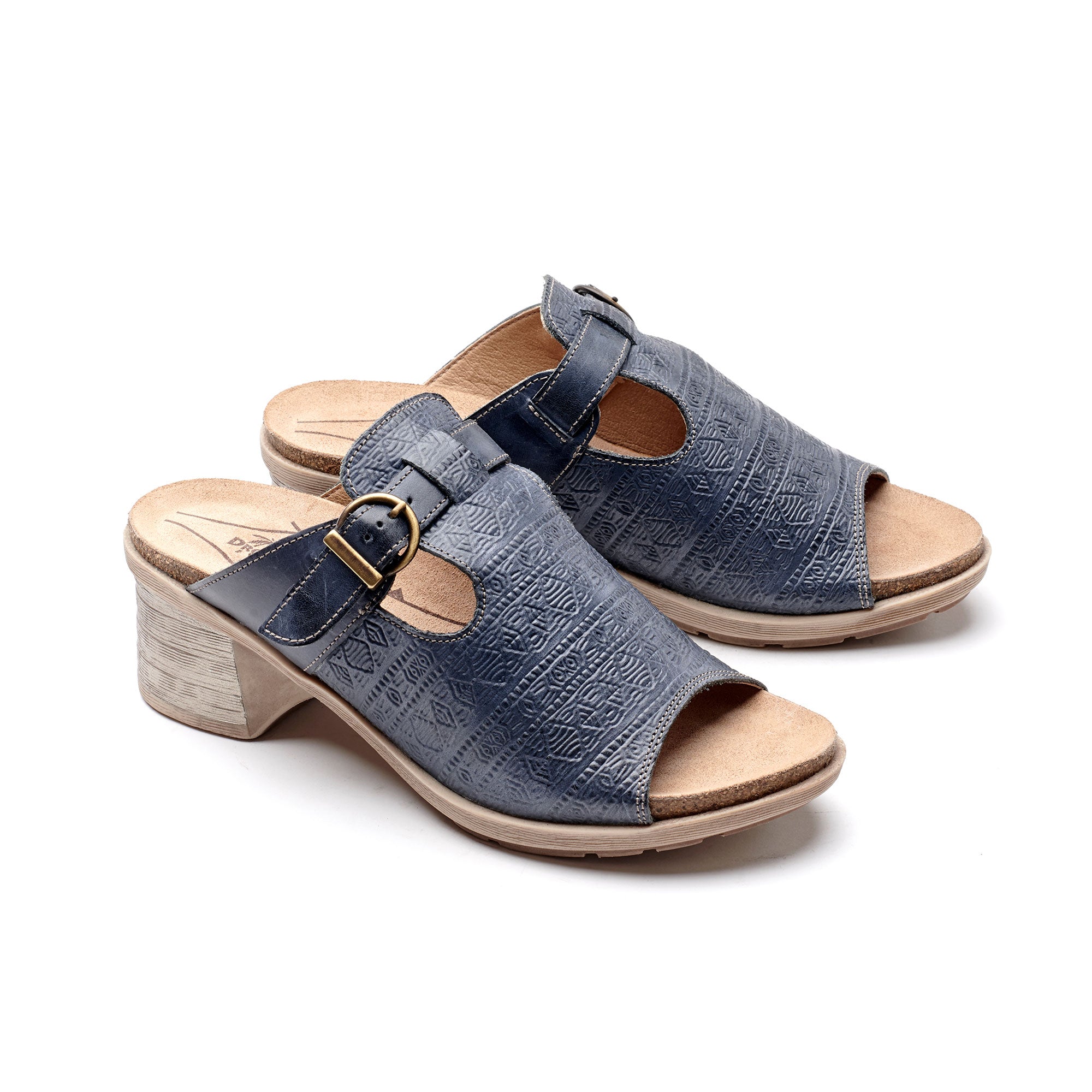 Dromedaris Sharon Leather Mule Sandals