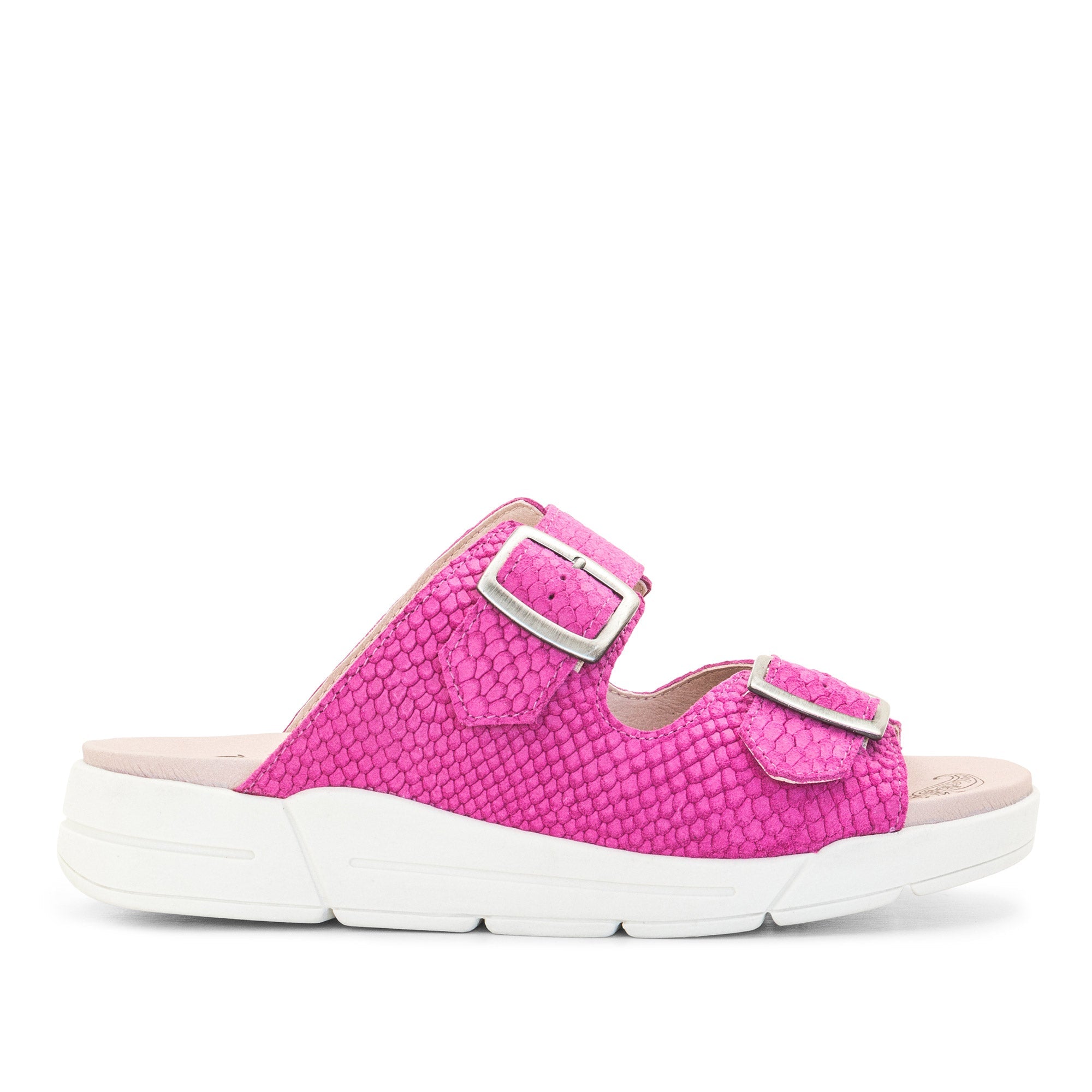 Dromedaris Terry Slip-On Leather Sandal in Colorful Prints