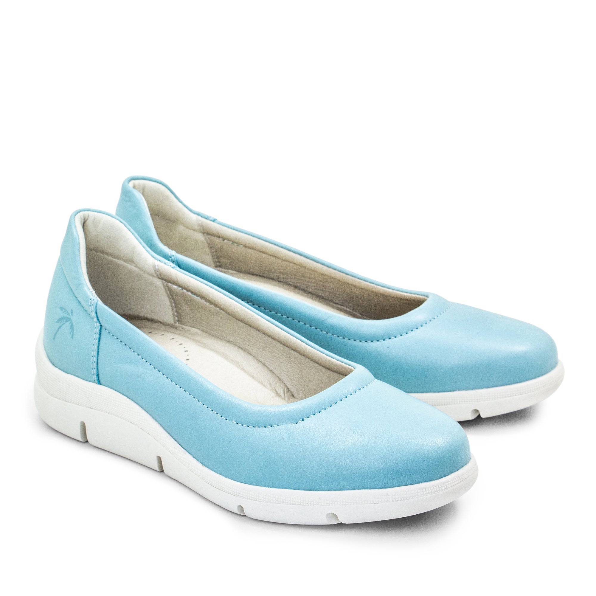 Dromedaris Vanessa Leather Slip-On Wedge