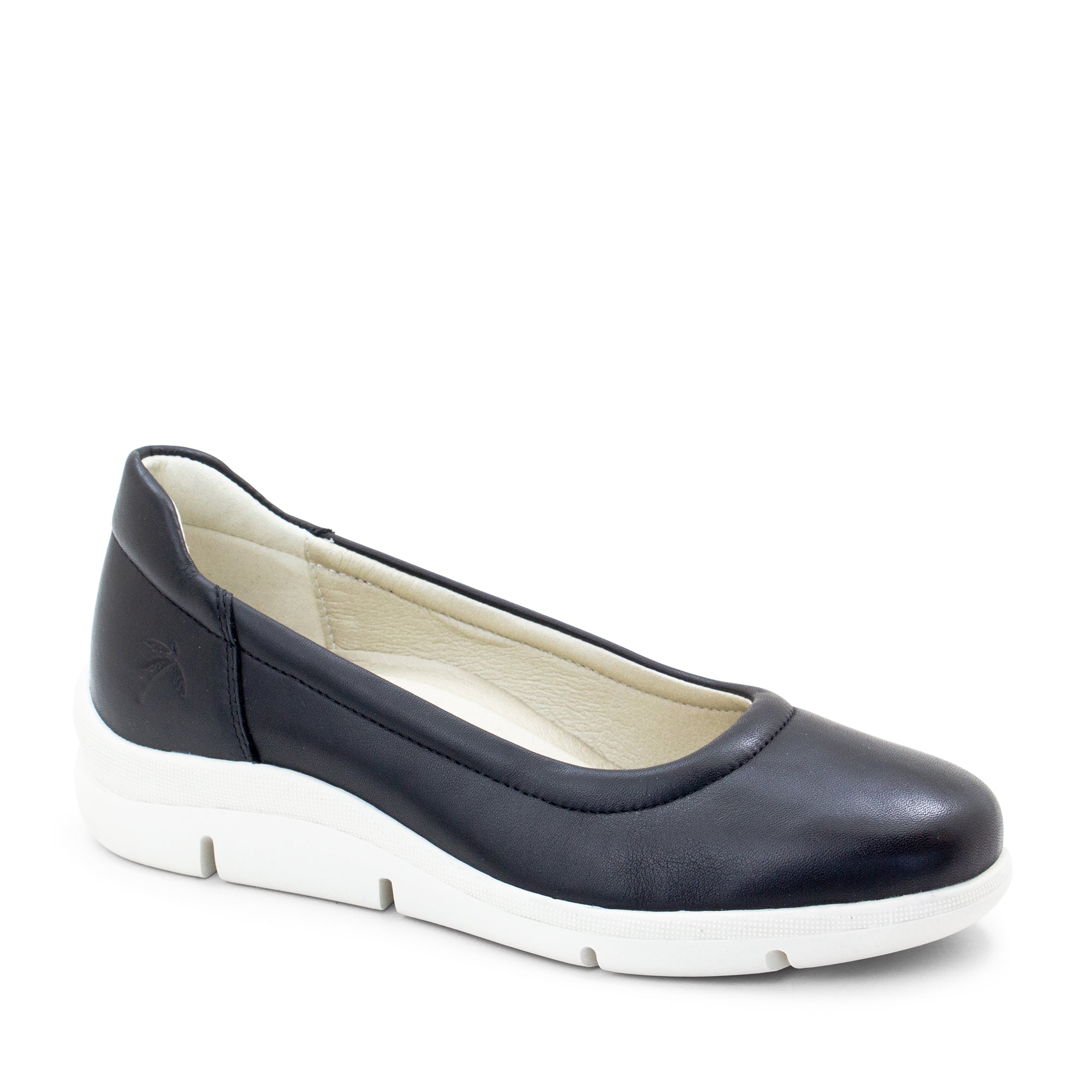 Dromedaris Vanessa Leather Slip-On Wedge