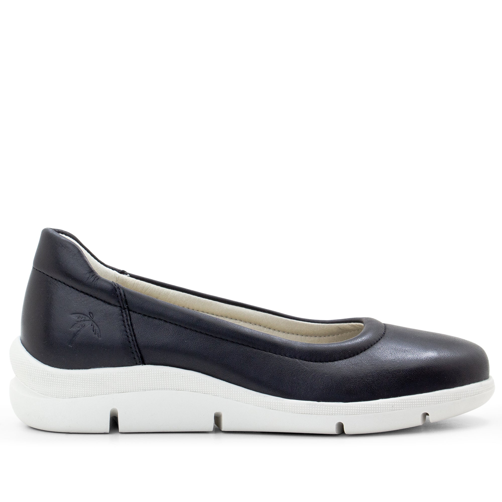 Dromedaris Vanessa Leather Slip-On Wedge
