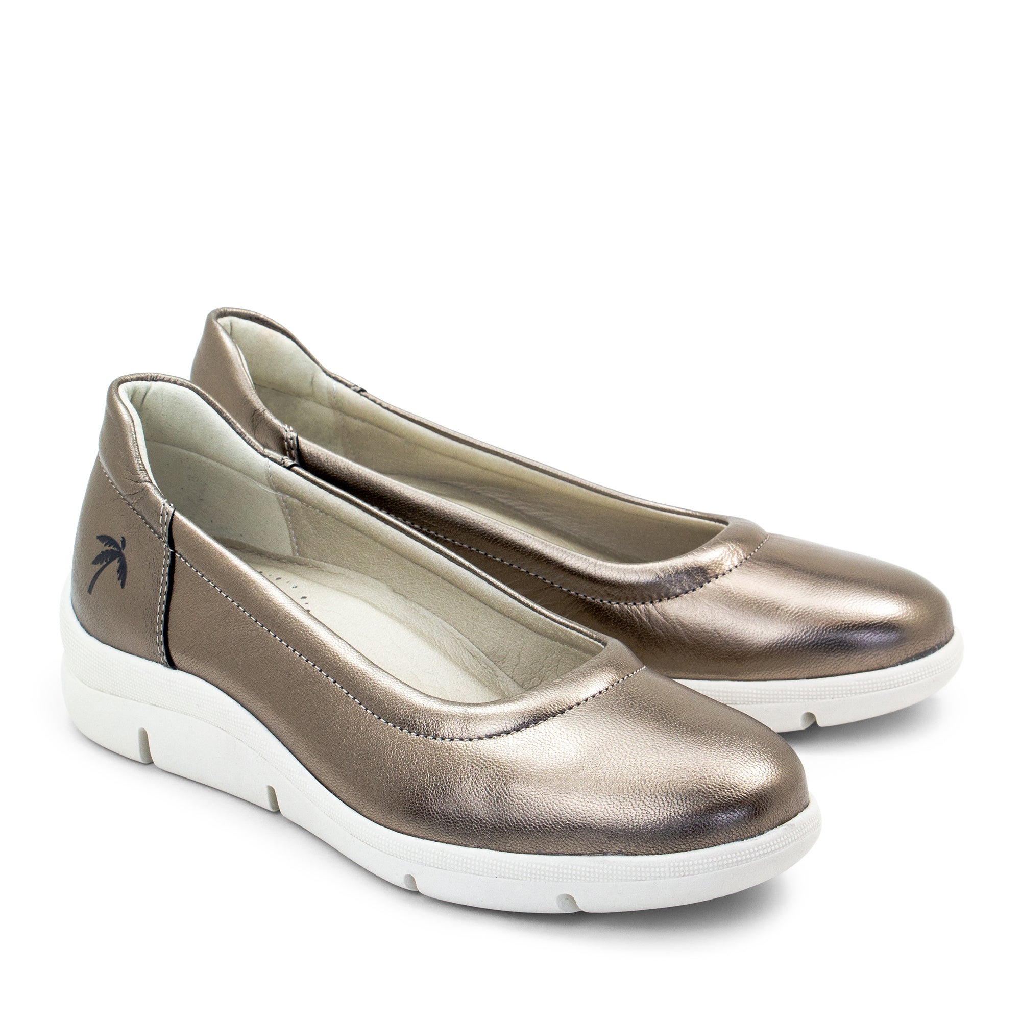 Dromedaris Vanessa Leather Slip-On Wedge