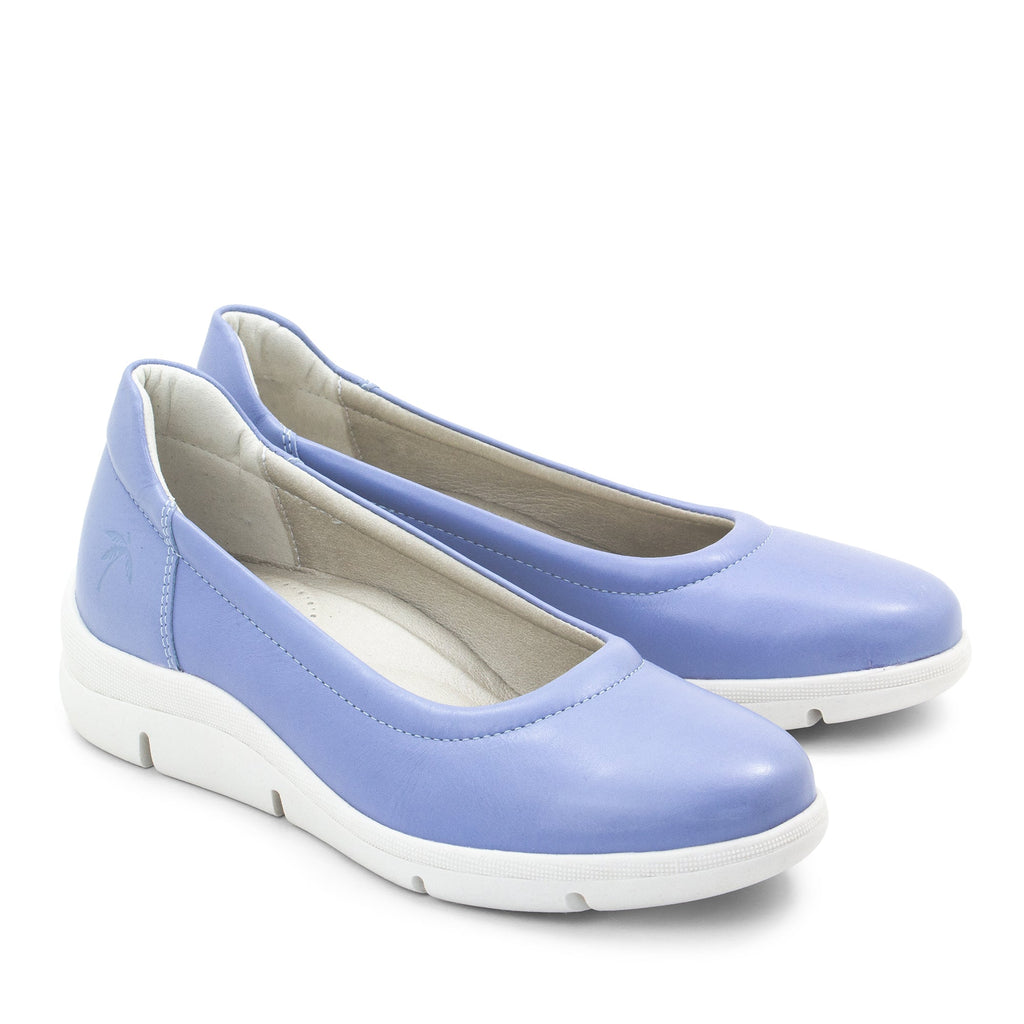 Dromedaris Vanessa Leather Slip-On Wedge