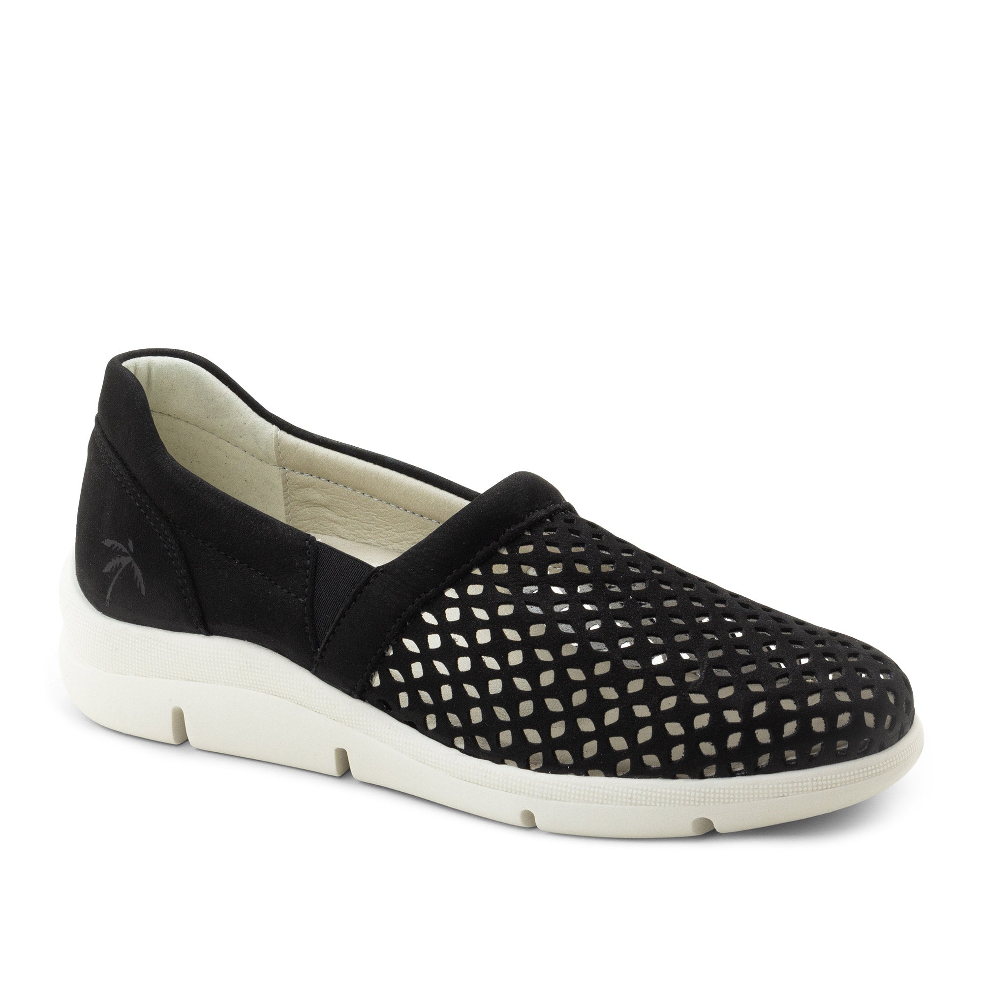 Dromedaris Vicky Perforated Leather Slip-On