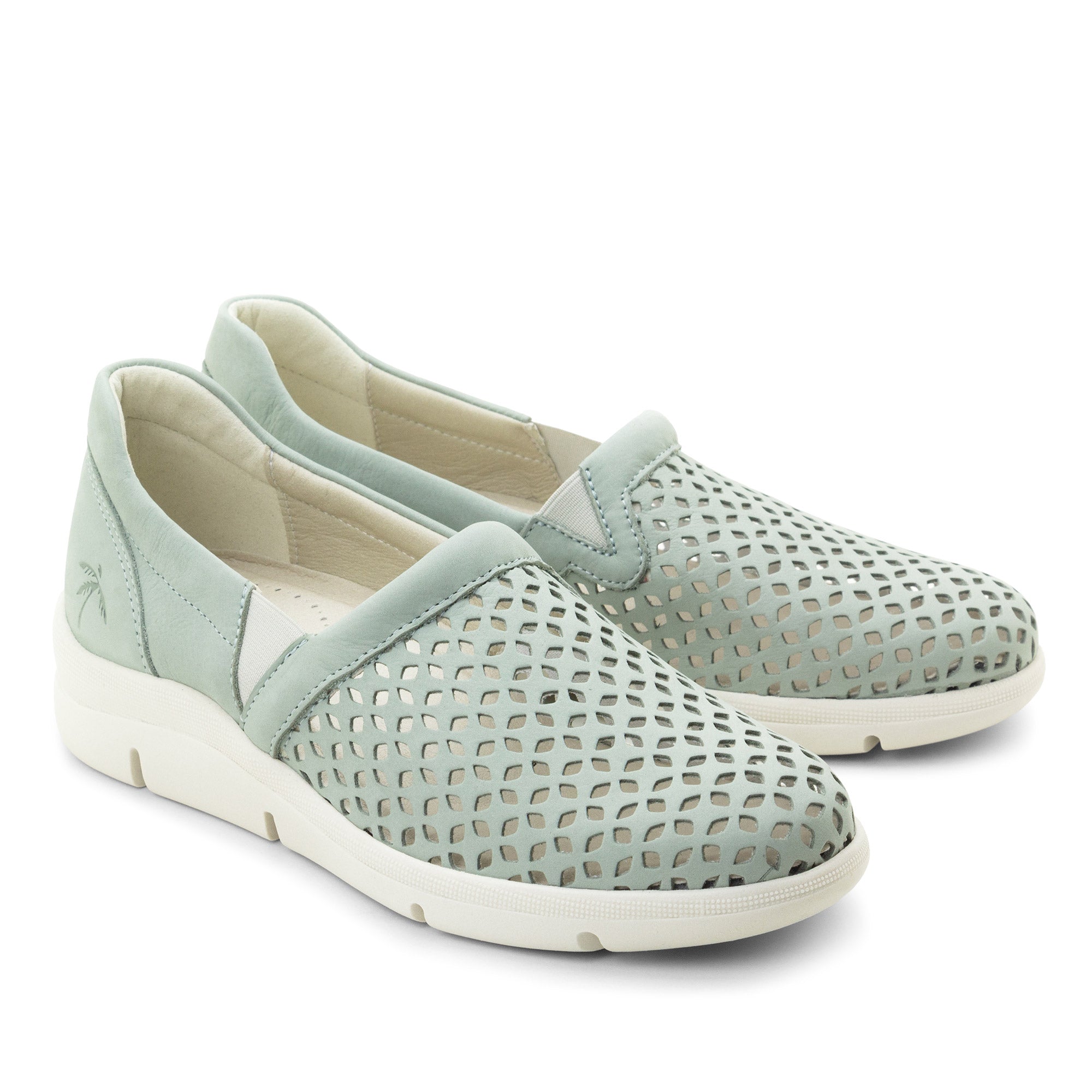 Dromedaris Vicky Perforated Leather Slip-On