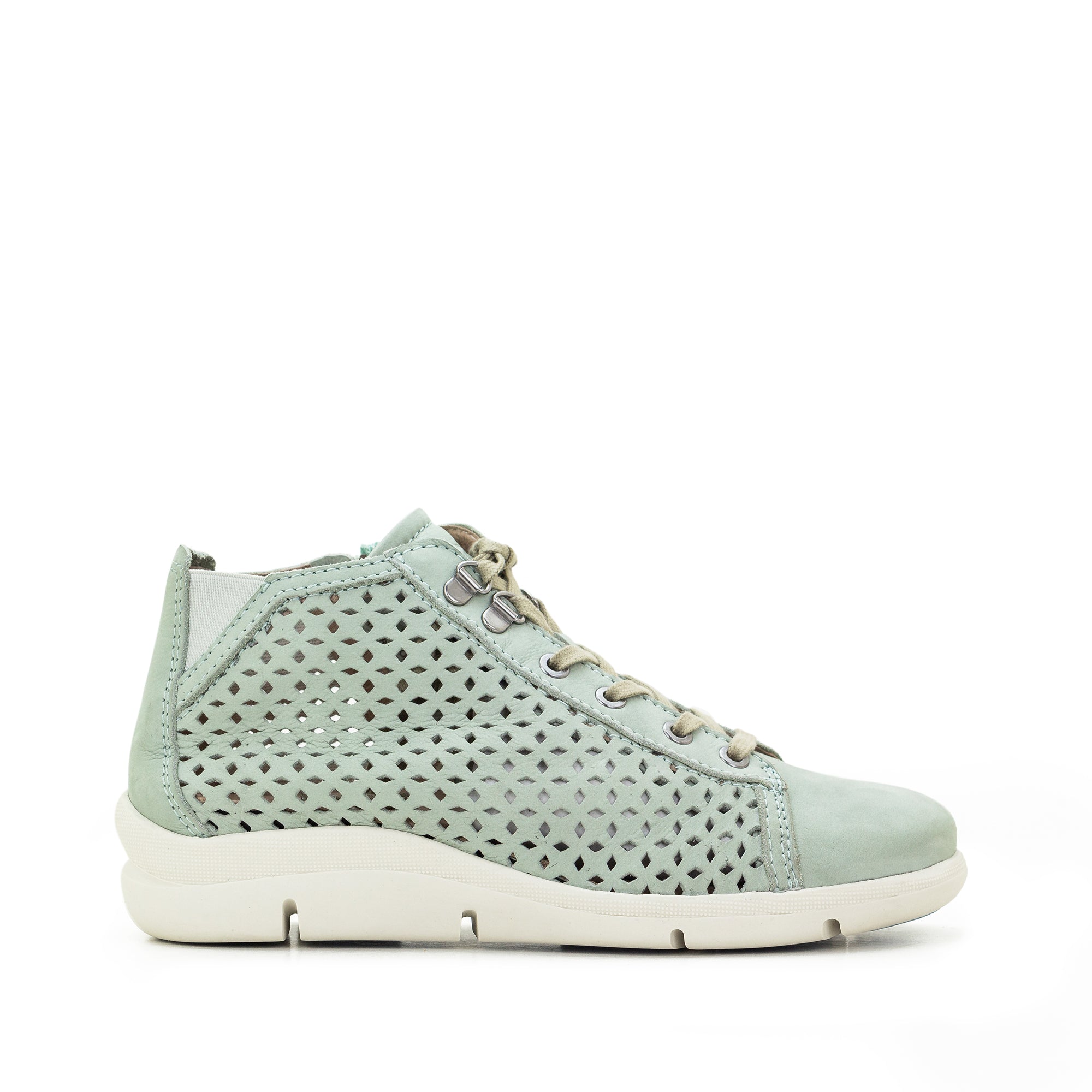 Dromedaris Victoria Perforated Leather Summer Bootie