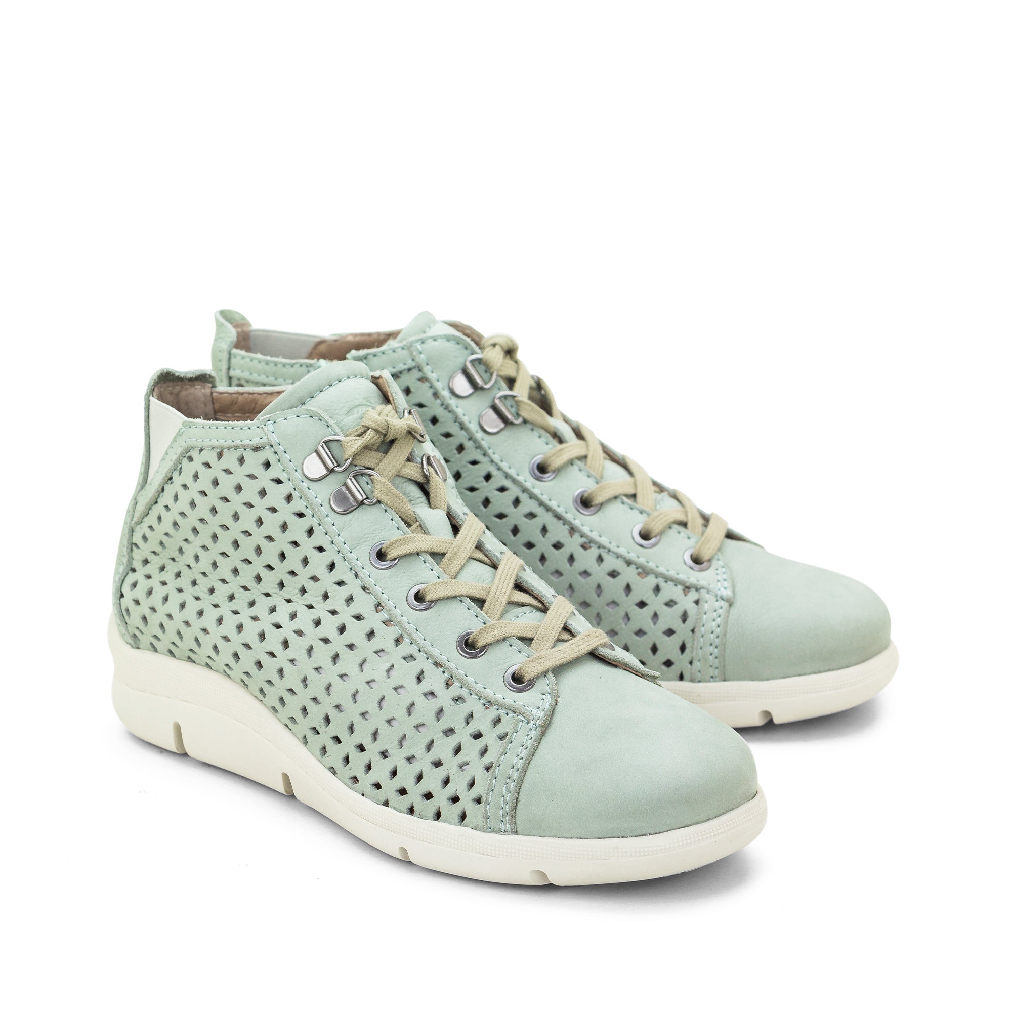 Dromedaris Victoria Perforated Leather Summer Bootie