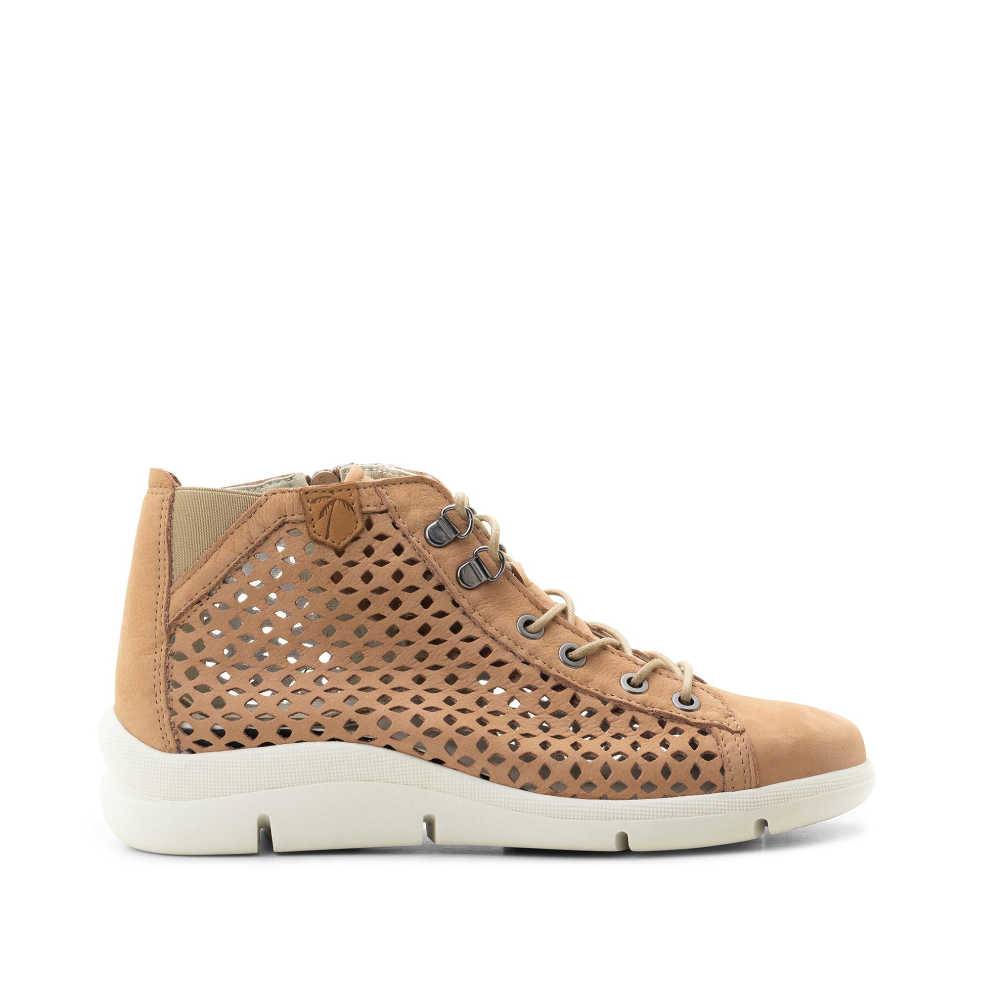 Dromedaris Victoria Perforated Leather Summer Bootie