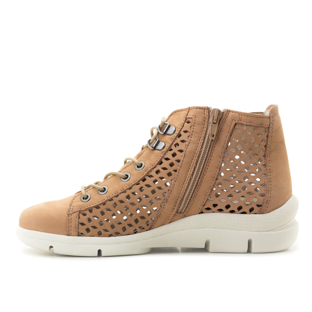 Dromedaris Victoria Perforated Leather Summer Bootie