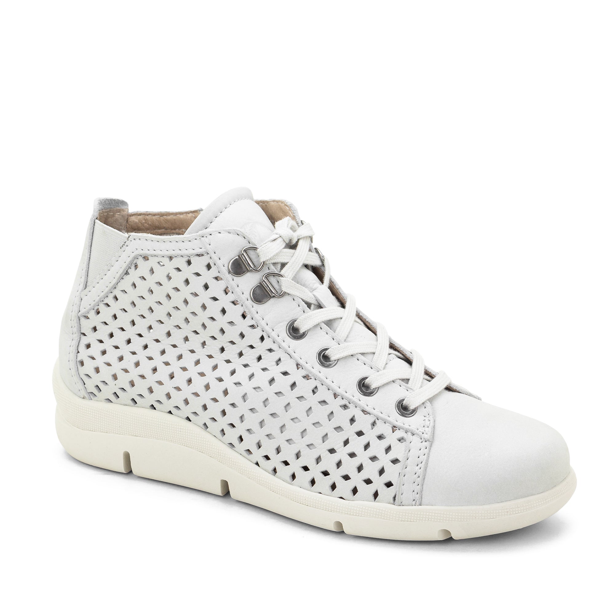 Dromedaris Victoria Perforated Leather Summer Bootie