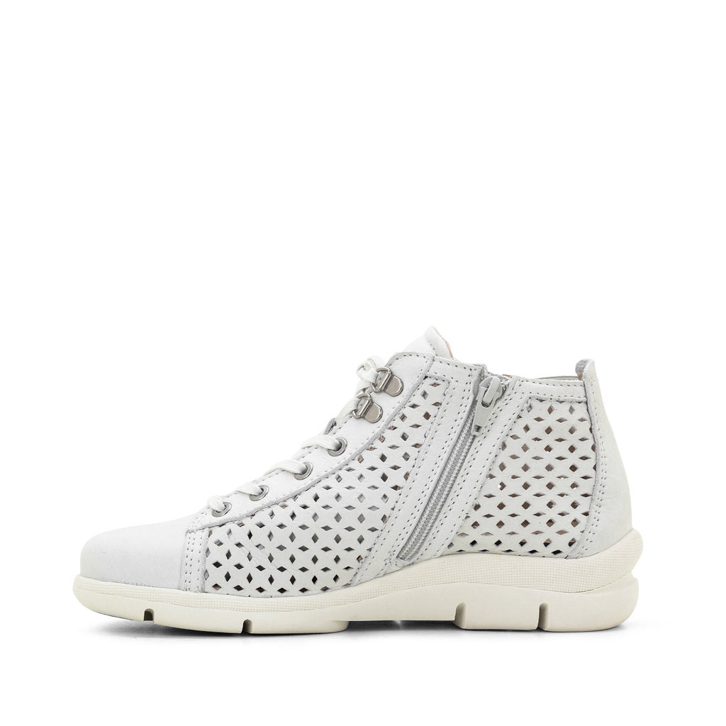 Dromedaris Victoria Perforated Leather Summer Bootie
