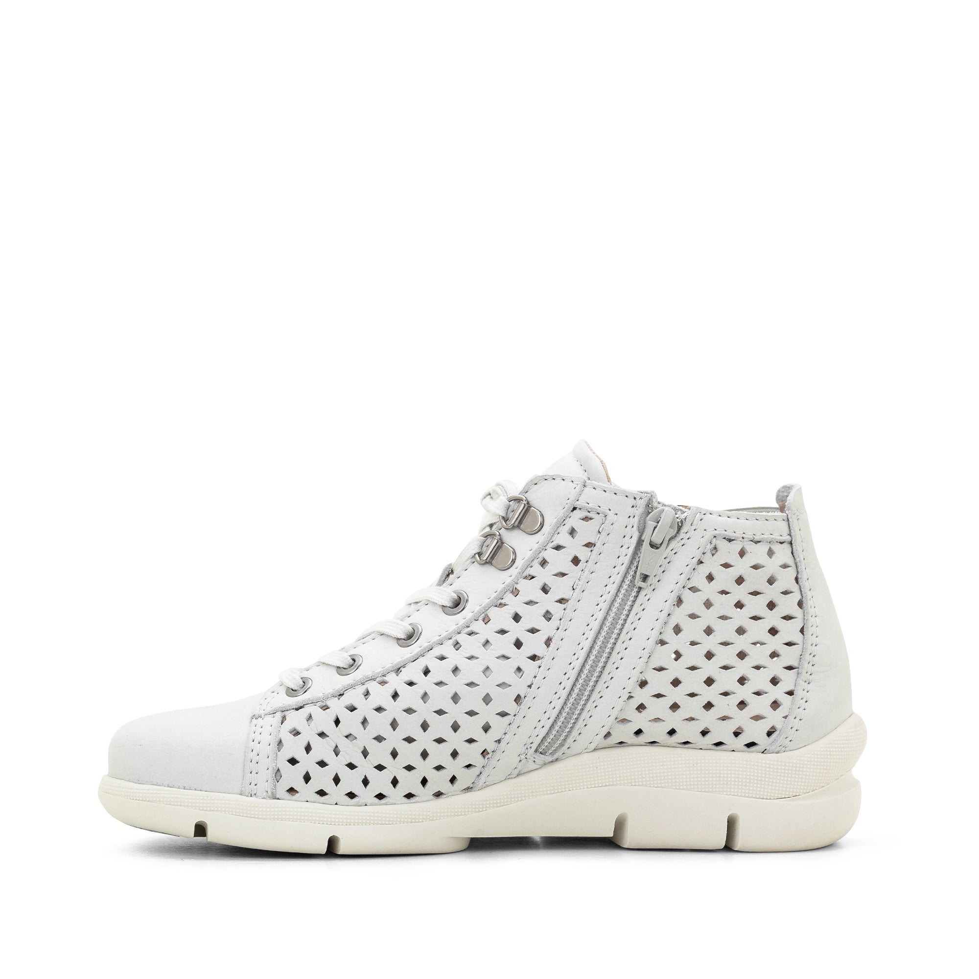 Dromedaris Victoria Perforated Leather Summer Bootie