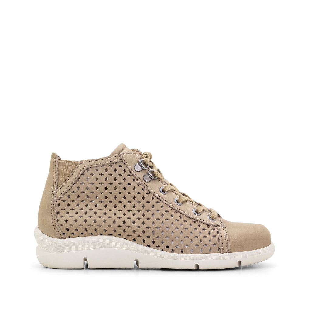 Dromedaris Victoria Perforated Leather Summer Bootie