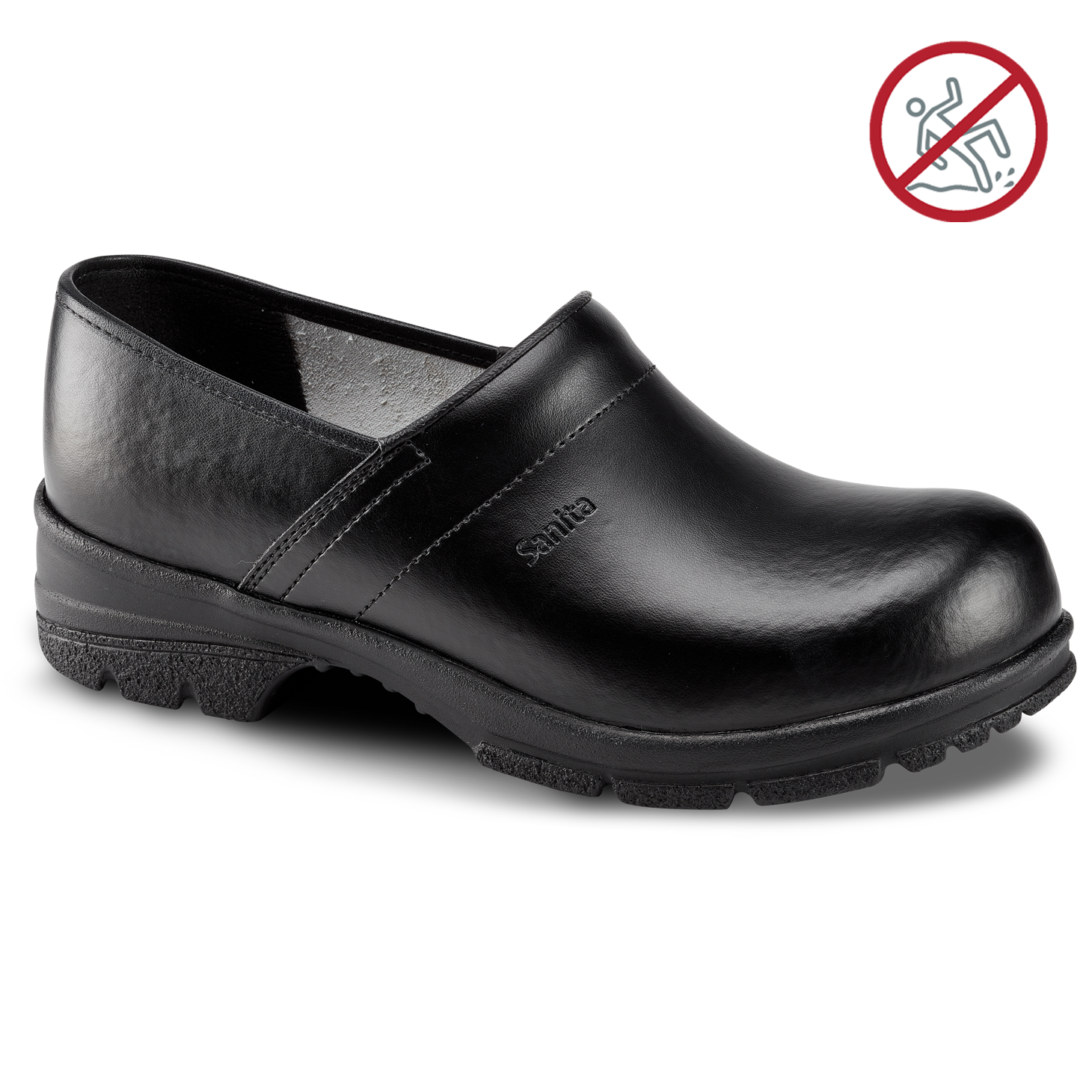 Clogs Sanita Men San Wood Unisex in Black